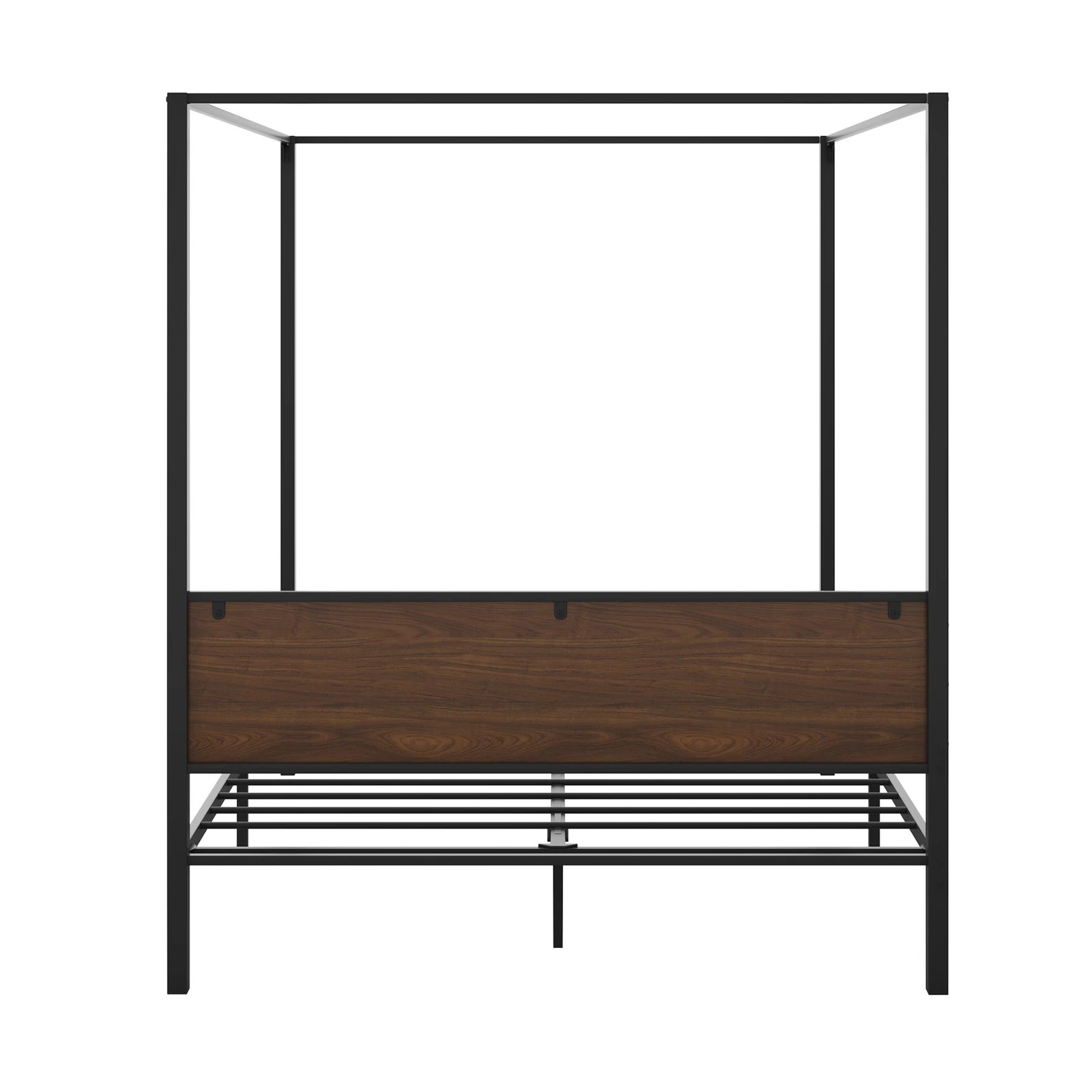 8 Oikiture Metal Canopy Bed Frame Queen Size Beds Platform
 - Black, 8 of 9