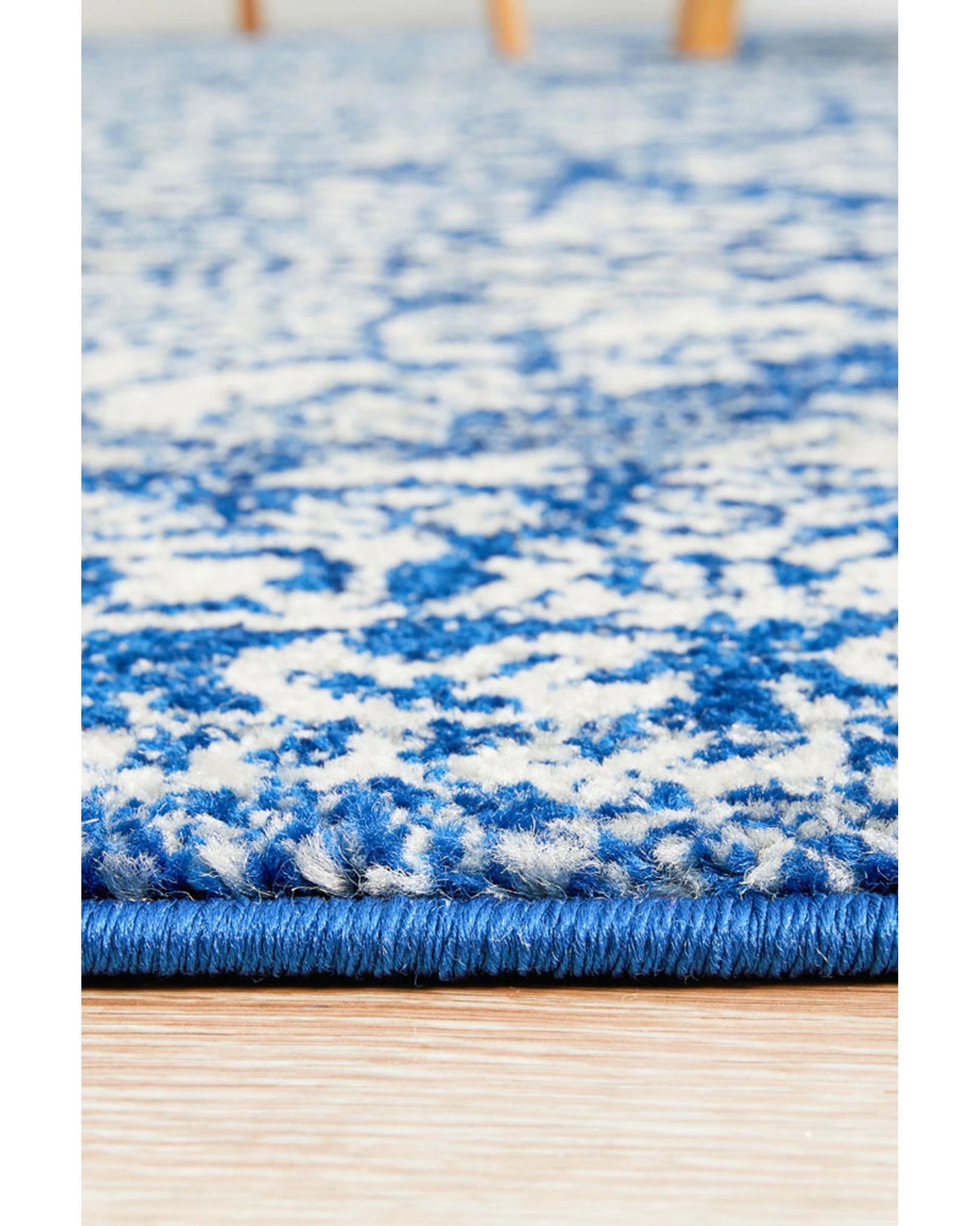 7 Rug Culture Mirage Gwyneth Transitional Navy Rug, 400x300 cm, 10mm Polypropylene, Power-Loomed - Blue, 7 of 9