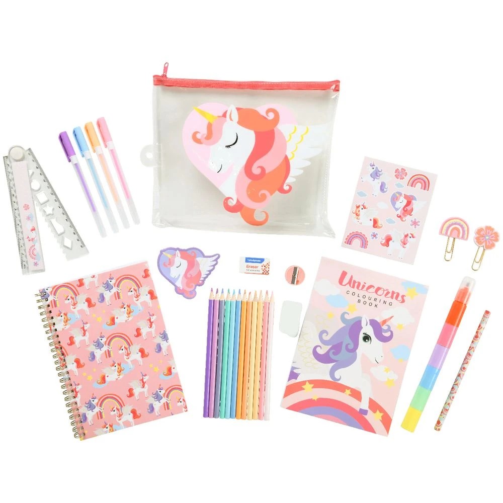 2 Studymate Pencil Case Set Unicorn 33 Piece, 2 of 2