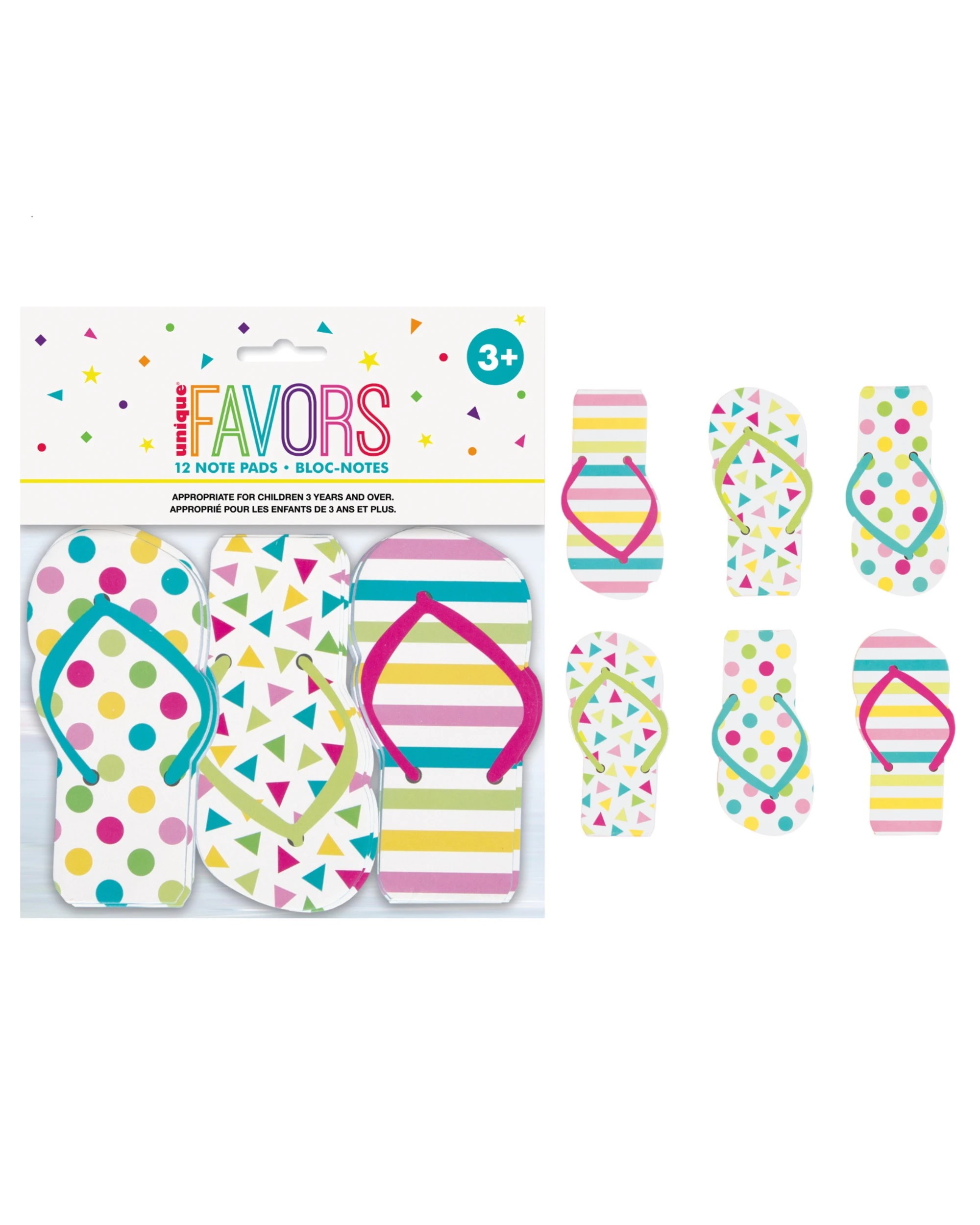 Unique Flip Flop Notepads Pack of 12 - Kmart