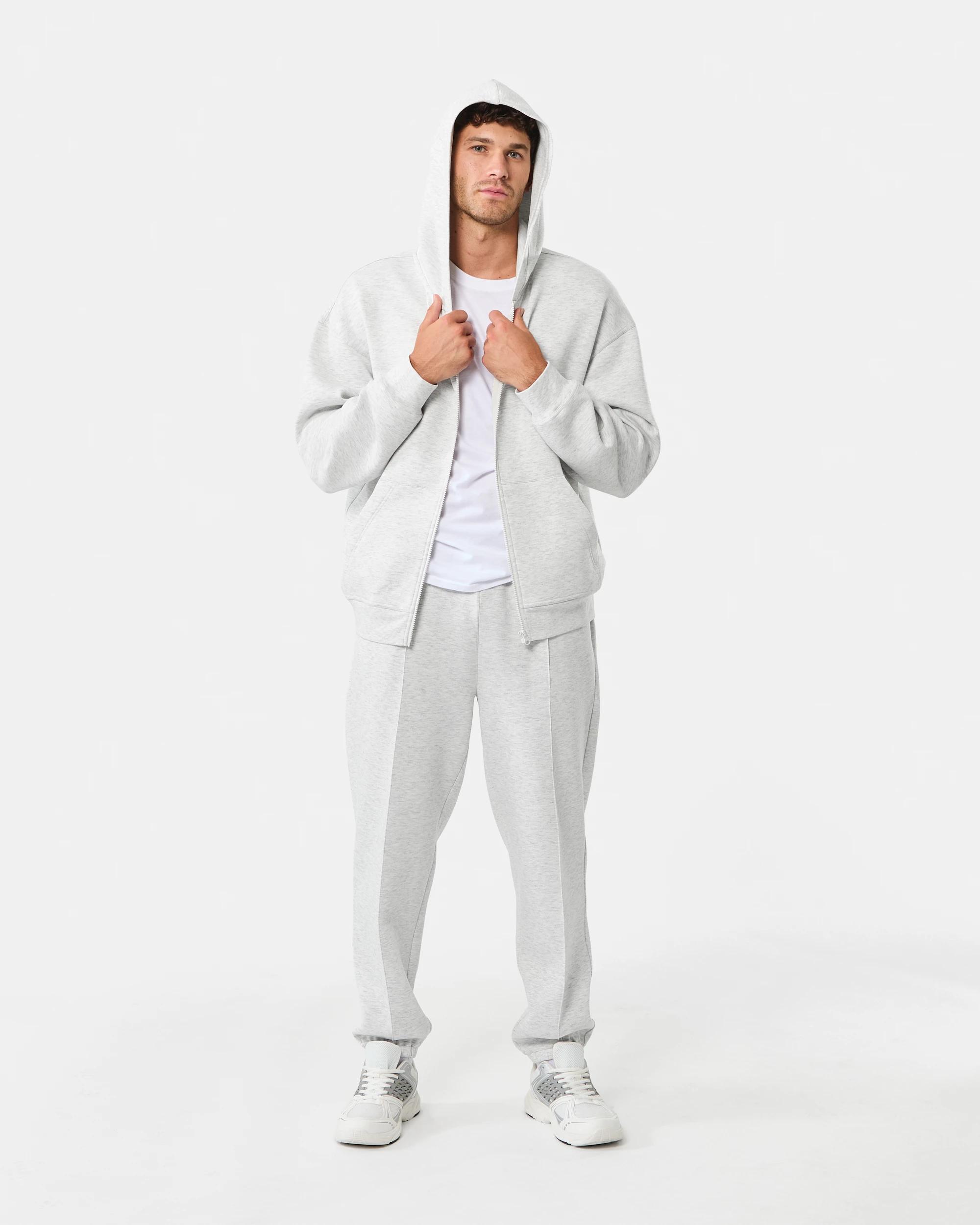 8 Oversized Scuba Zip Through Sweatshirt Ice Marle, 8 of 8