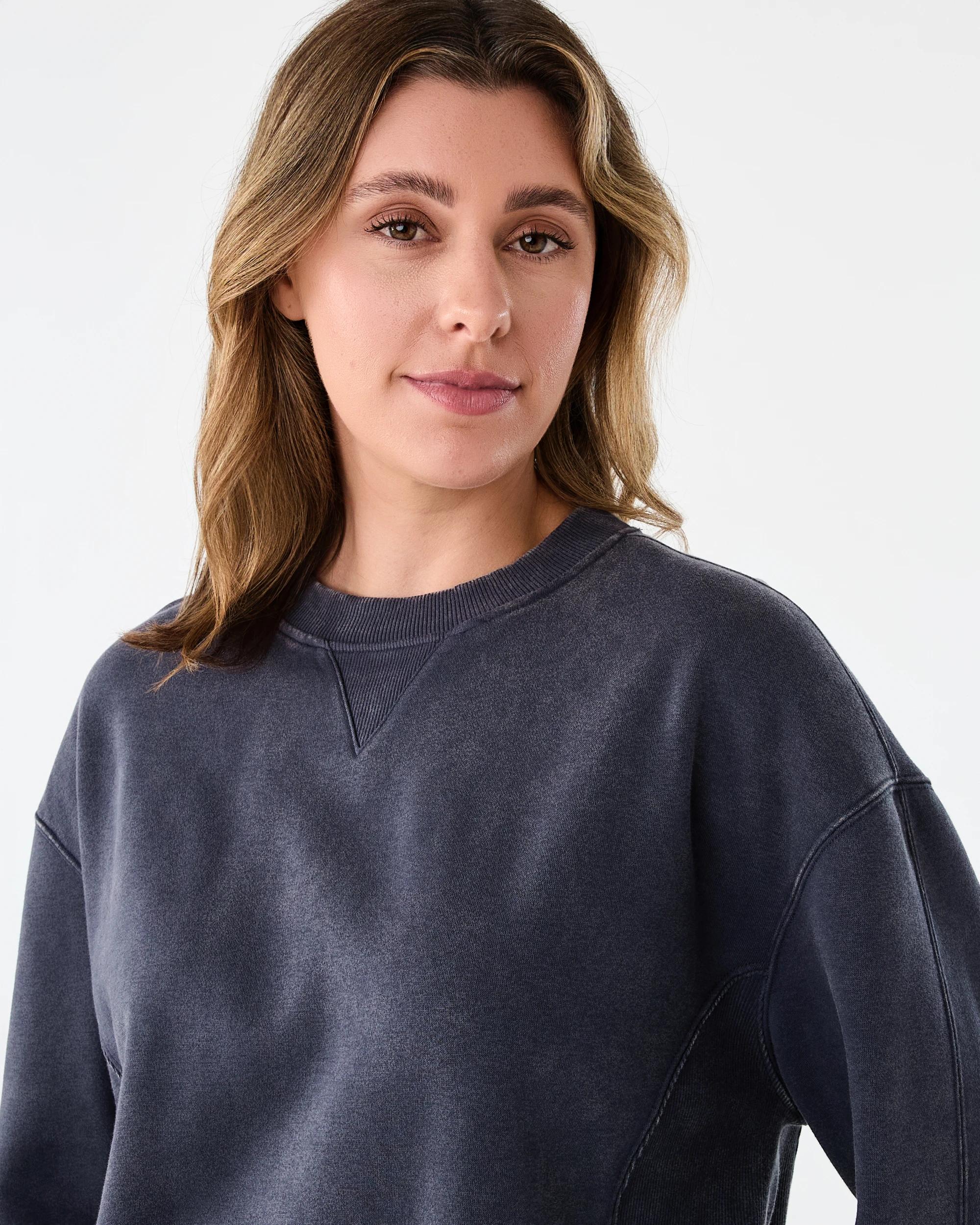 4 Washed Rib Insert Sweatshirt Ody Gry, 4 of 8