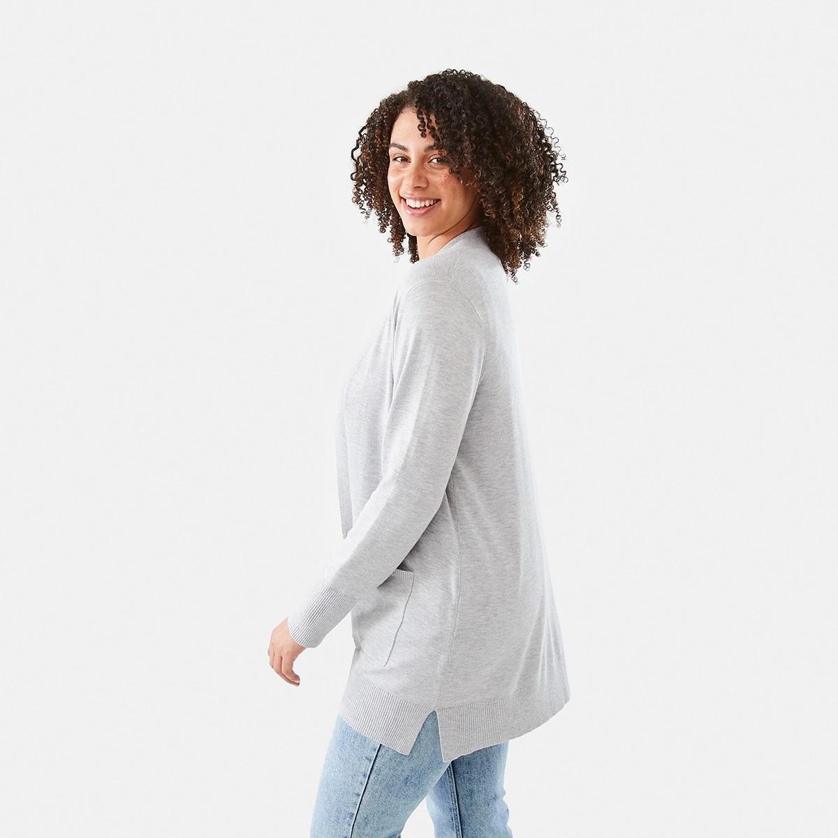 2 Edge to Edge Cardigan Grey Mrl, 2 of 6