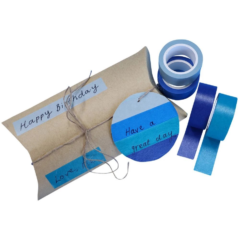 3 X-Press It Paper Deco Tape 15mm x 5m Ocean 4 Pack, 3 of 3