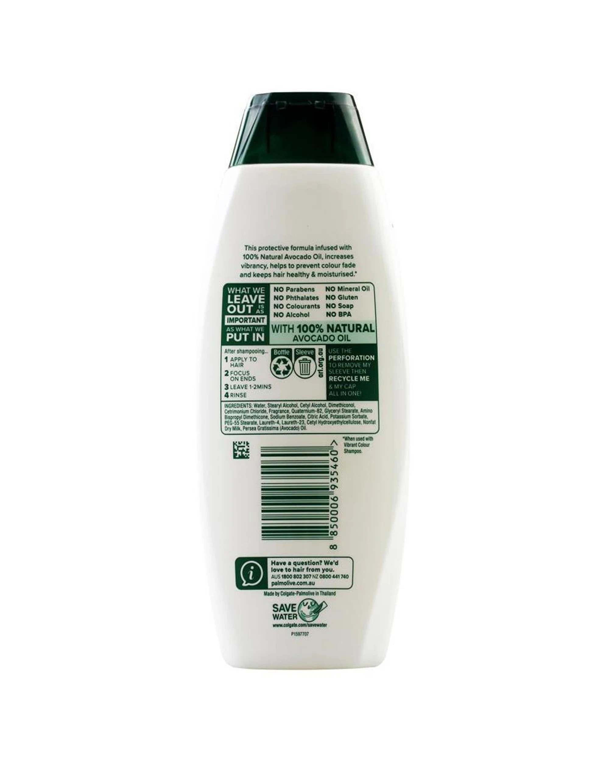 3 Palmolive Naturals Conditioner Vibrant Colour Avocado 350ml 8PK Colour Protection - White, 3 of 3