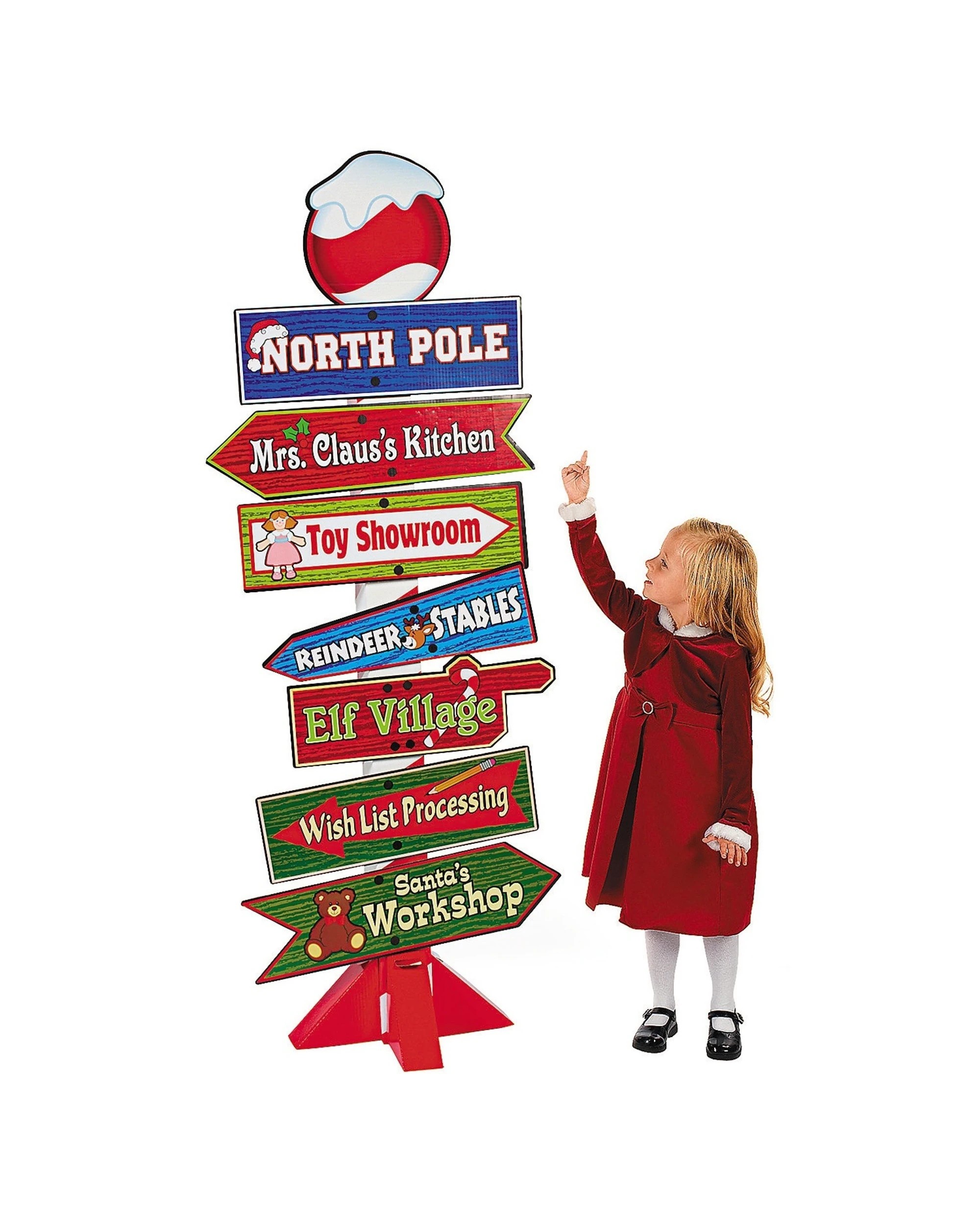 1 Fun Express North Pole Directional Sign - Multi, 1 of 1