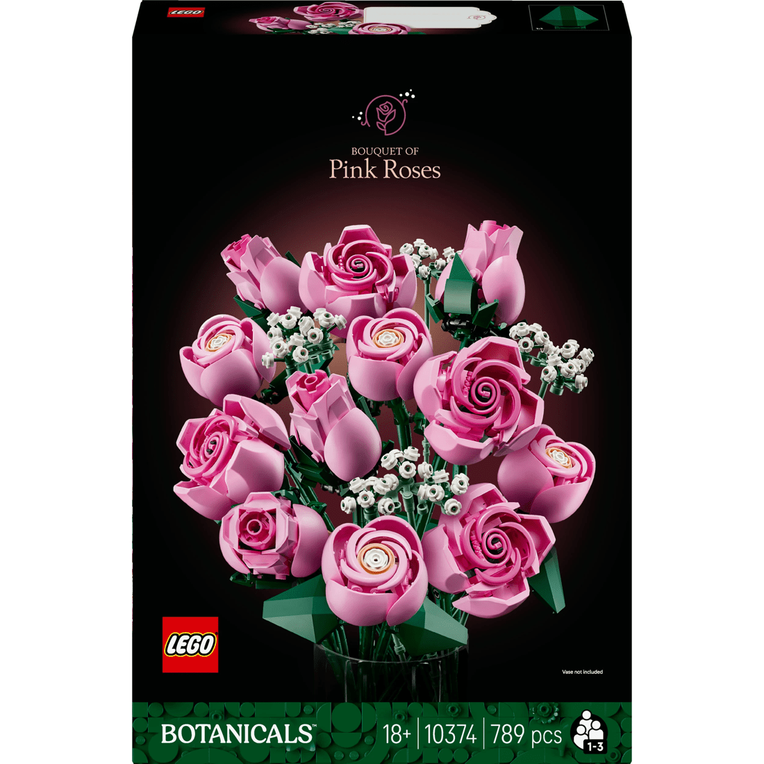 1 LEGO Botanicals Bouquet of Pink Roses 10374, 1 of 9