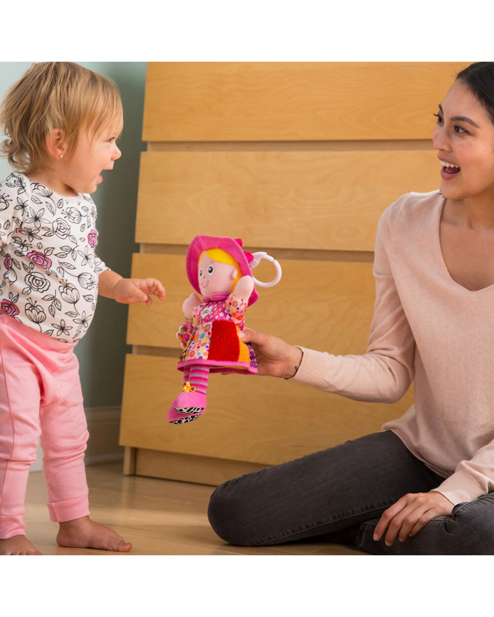5 Lamaze My Friend Emily Play and Grow Doll Sensory Baby Plush Toy - Multi, 5 of 5