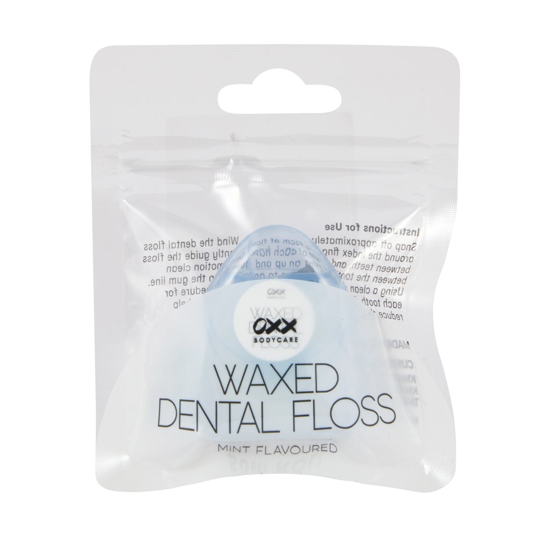 1 OXX Bodycare 50m Waxed Dental Floss Roll - Mint Flavoured, 1 of 5