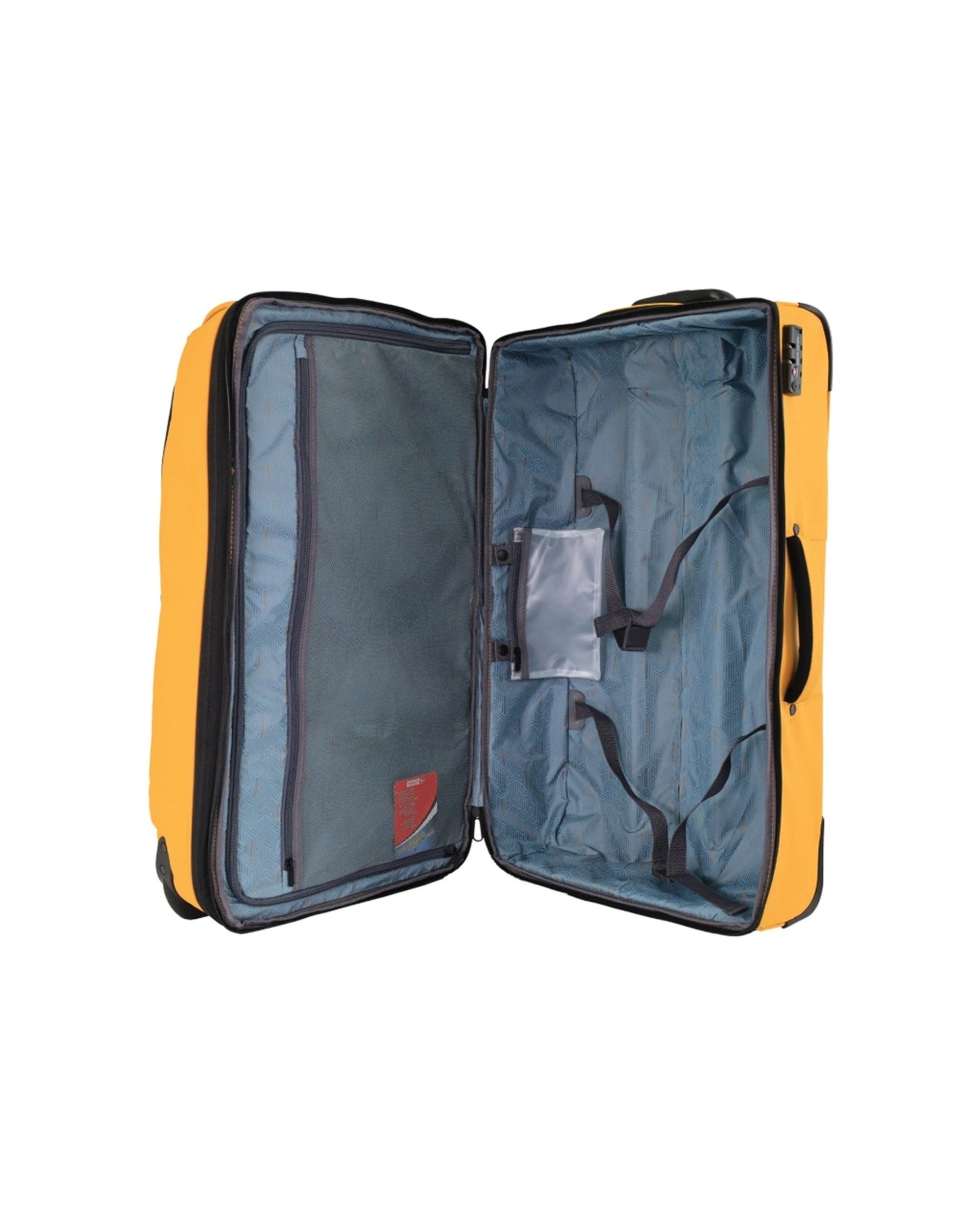 5 Pierre Cardin 4 Wheel Large Soft-Shell Travel Trolley Case Luggage 72cm - Yellow, 5 of 5