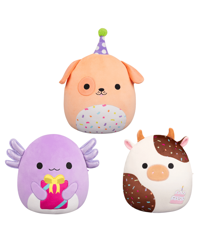 25cm Squishmallows Birthday Plush Toy - Asso