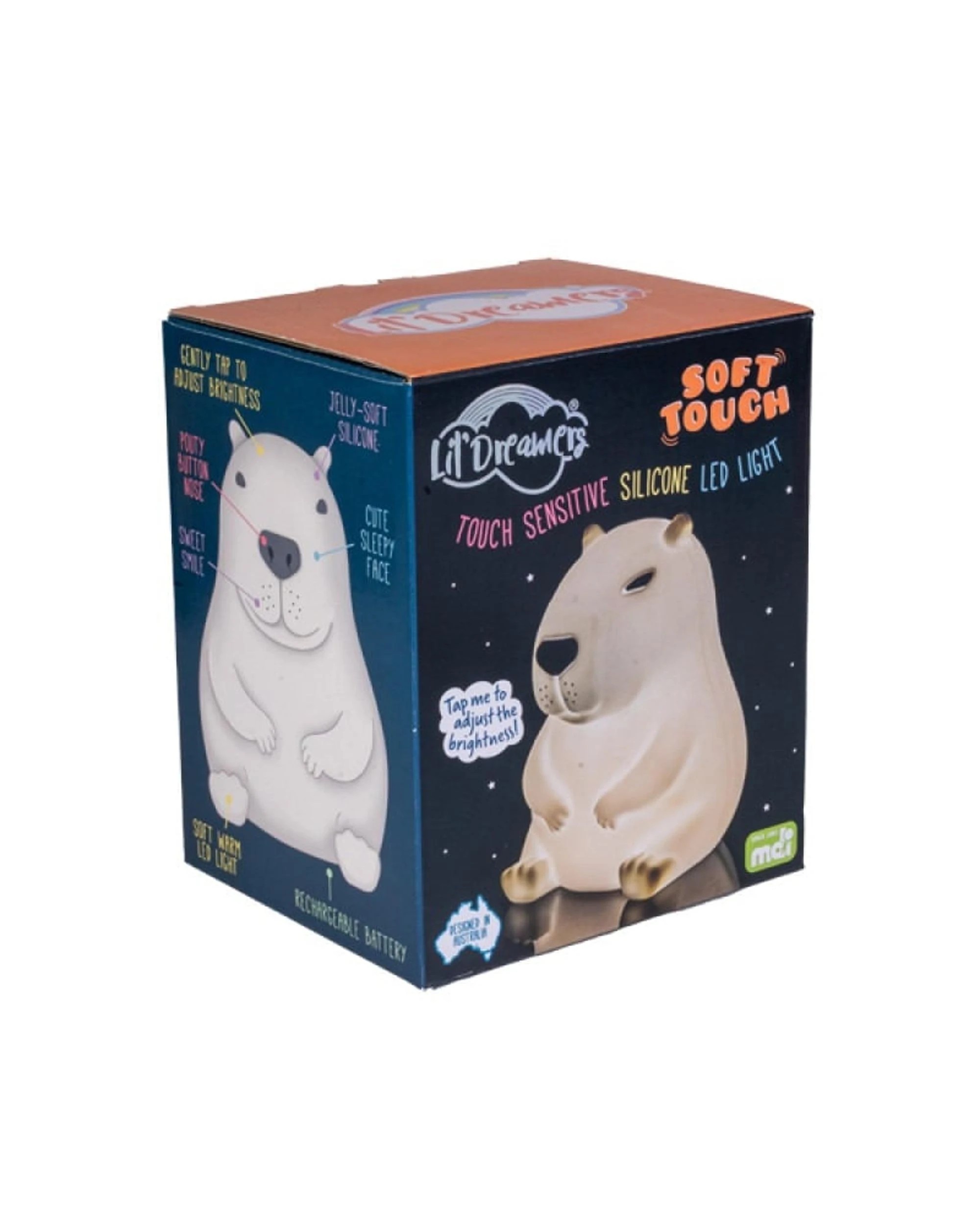 7 Lil' Dreamers Capybara Soft Touch Silicone LED Light - White, 7 of 8