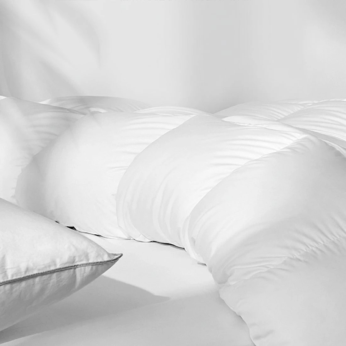 4 Giselle Bedding 700GSM Goose Down Feather Quilt Super King - Super King Bed - White, 4 of 8