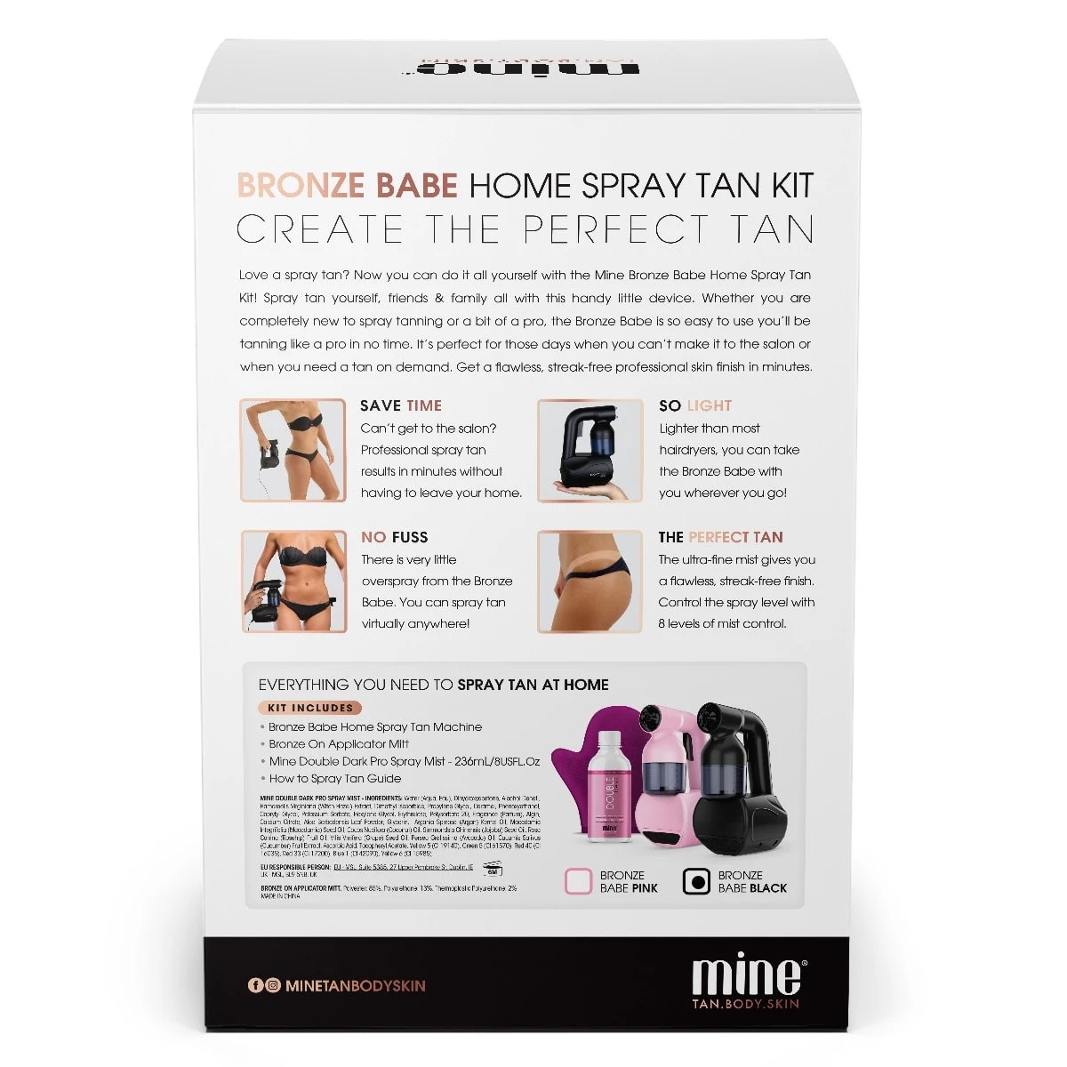 8 MineTan Bronze Babe Home Spray Tan Kit, 8 of 8