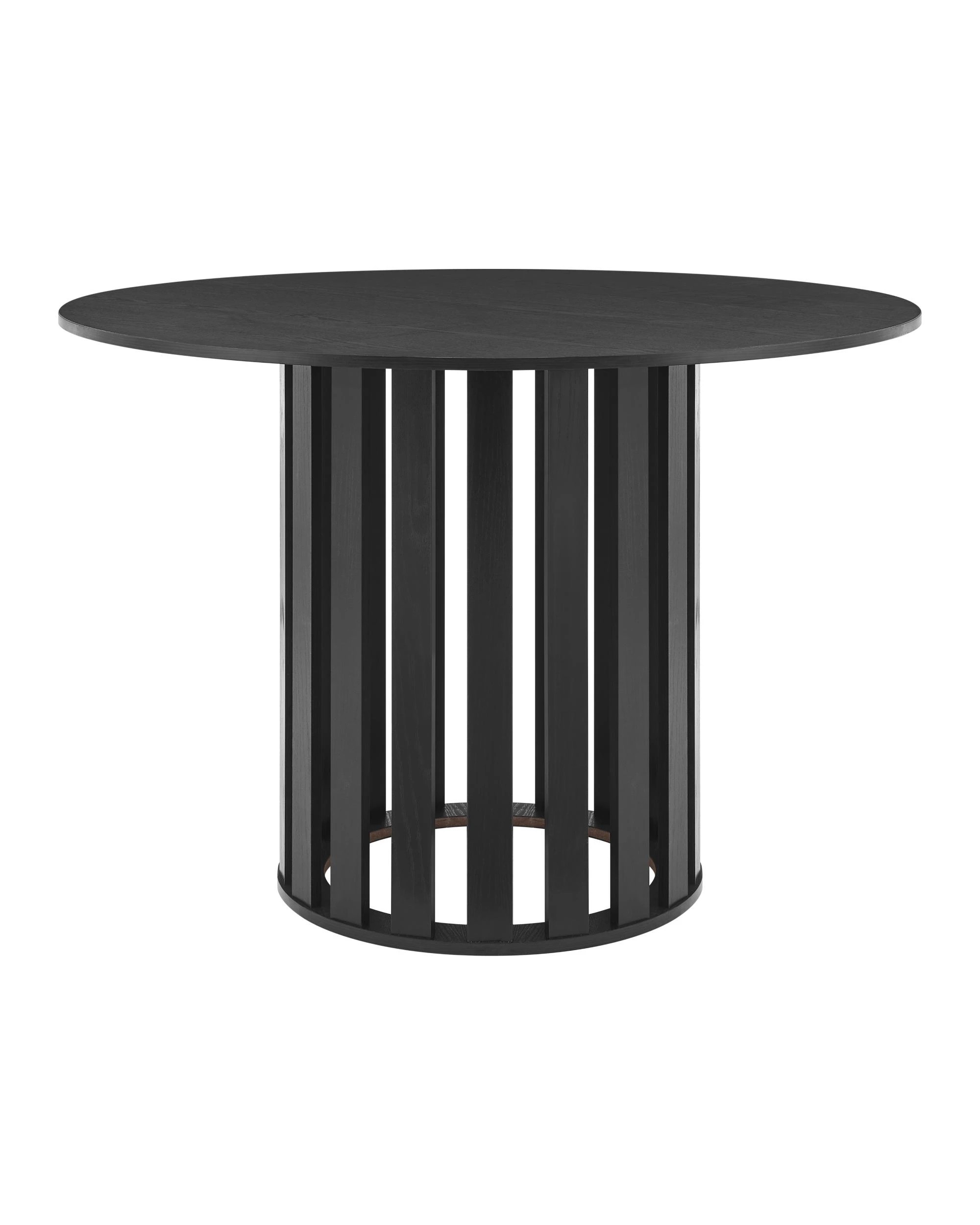1 Kodu Dining Table Round 110cm - Black, 1 of 7
