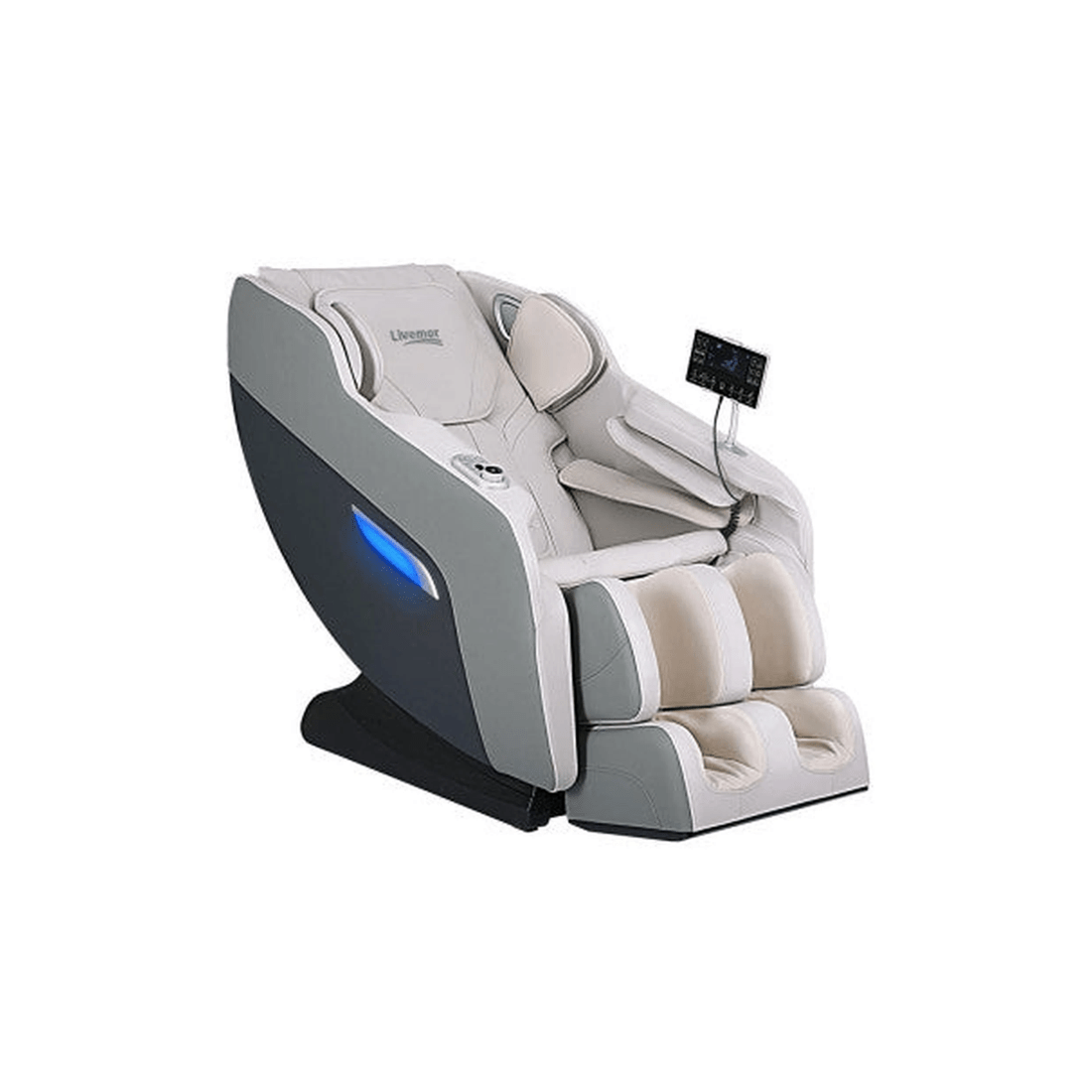 1 Livemor Brisa Electric Massage Chair, Zero-Gravity Recliner with Heat, Bluetooth and AI Voice - Grey, 1 of 6