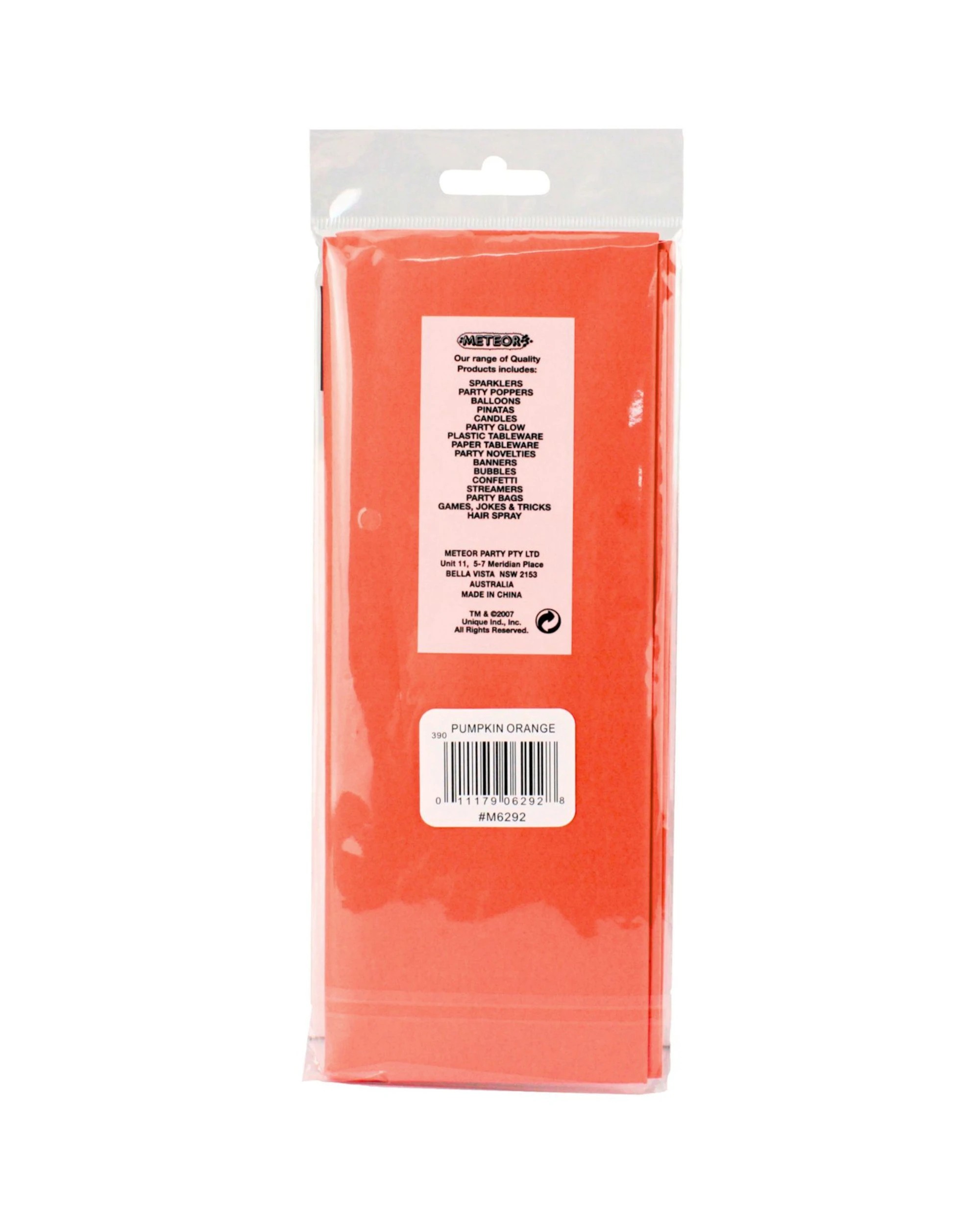 2 Unique Pumpkin Orange Tissue Paper 10 Sheets - Orange, 2 of 2