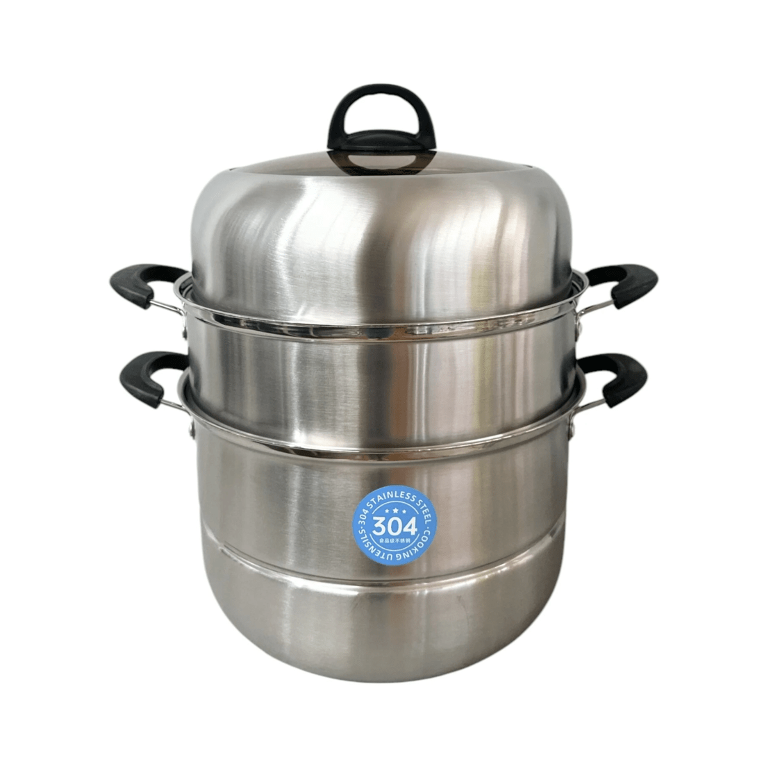 2 Br Home 30cm 3-tier Stainless Steel Food Steamer With Glass Lid – Durable & Multi-layer Cooking Pot, 2 of 2