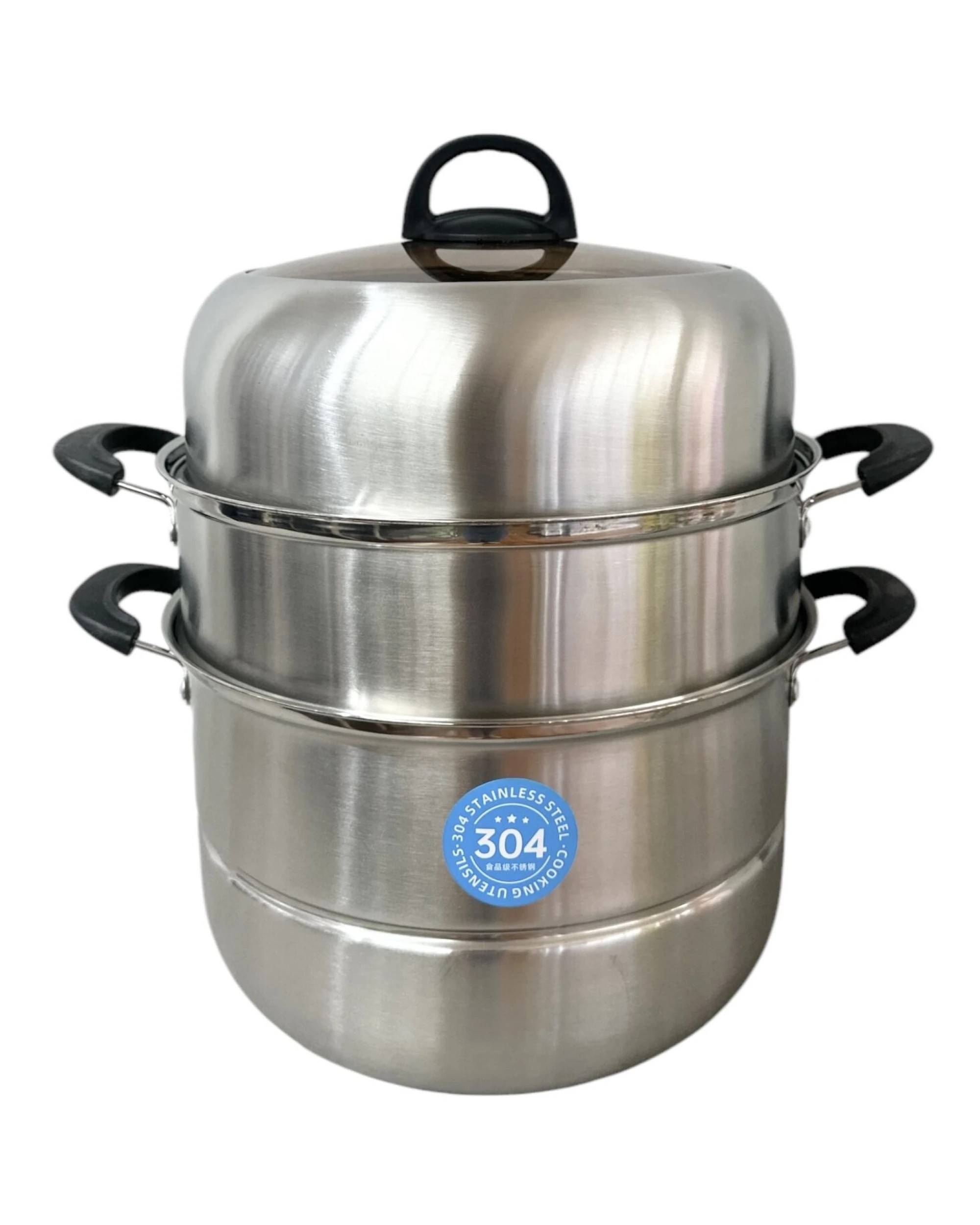 2 Br Home 30cm 3-tier Stainless Steel Food Steamer With Glass Lid – Durable & Multi-layer Cooking Pot, 2 of 2