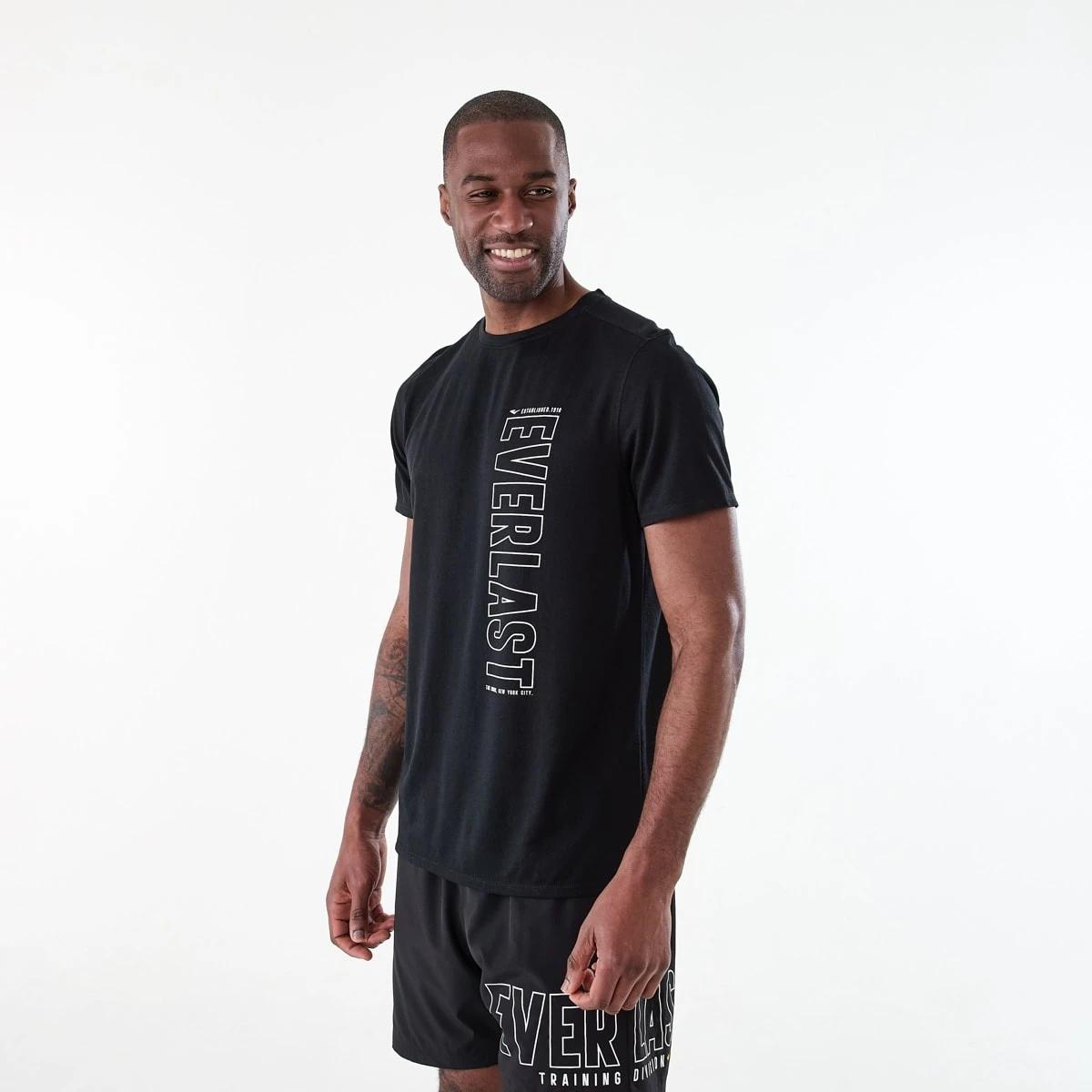 2 Everlast Mens Mesh T-shirt EVERLAST BLACK, 2 of 7