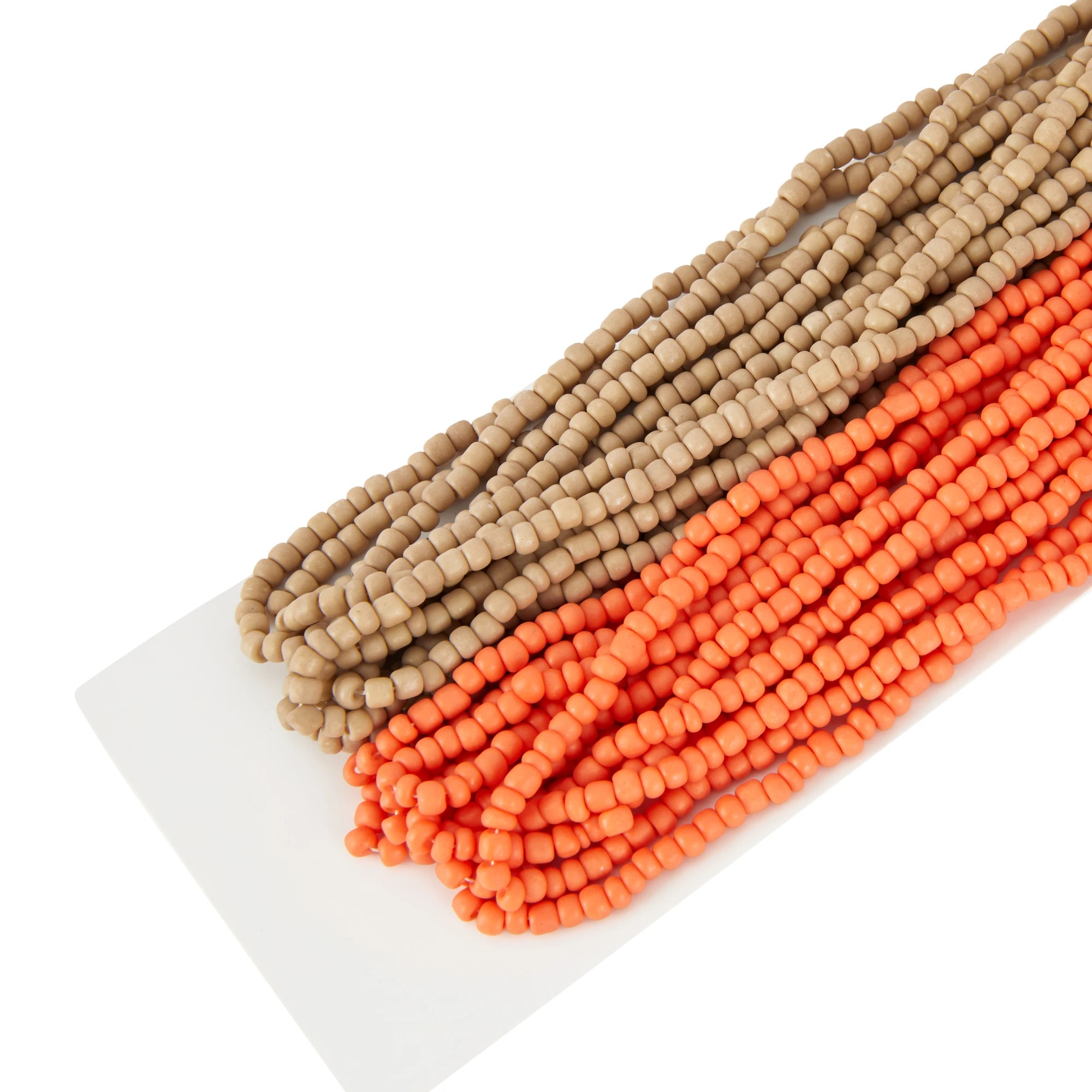 2 2 Pack Jewellery Making Beads - Natural and Orange, 2 of 2