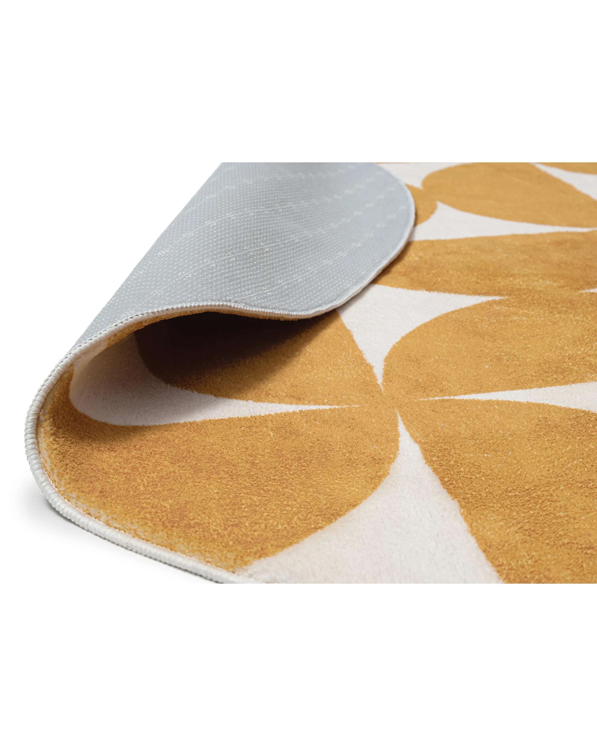2 Loopsie Almere Geometric Washable Round Rug-120cm x 120cm - Gold, 2 of 4