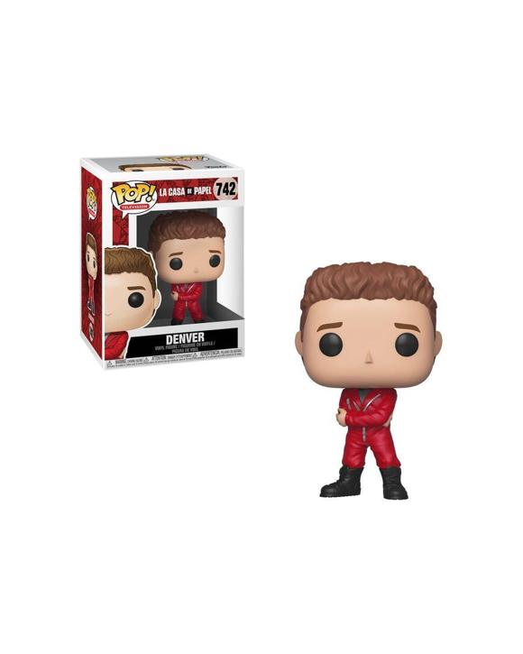 Pop Vinyl Figurine La Casa De Papel Money Heist - Denver 10cm Action Figure - Red