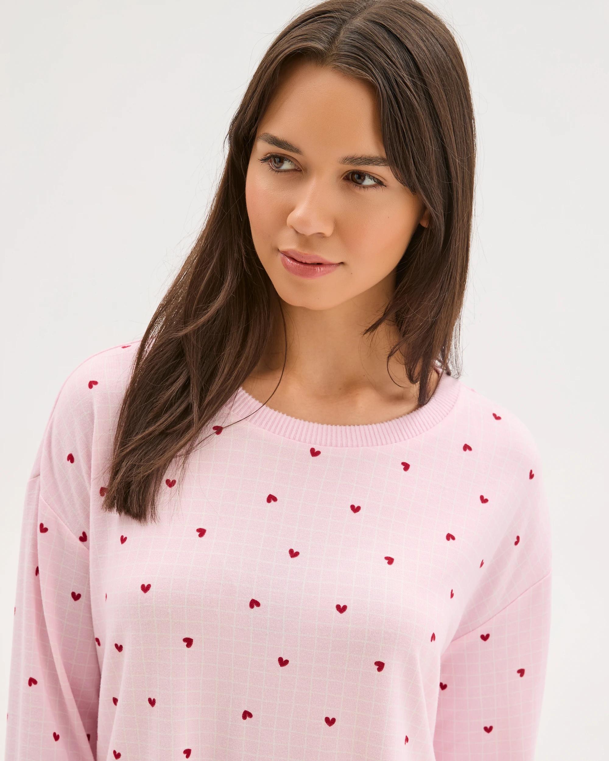 4 Target Woman Printed Cosy Pyjama Sleep Set HEART, 4 of 6