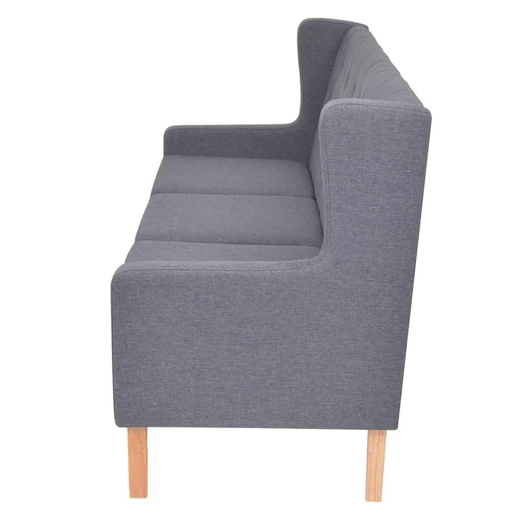 4 Vidaxl Sofa Set 2 Pieces Fabric - Grey, 4 of 10