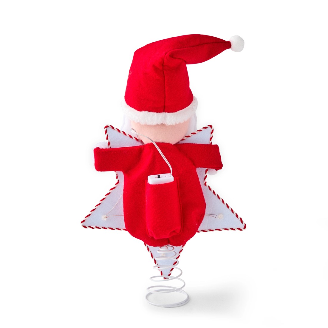 4 LED Light Up Santa Tree Topper, 4 of 7