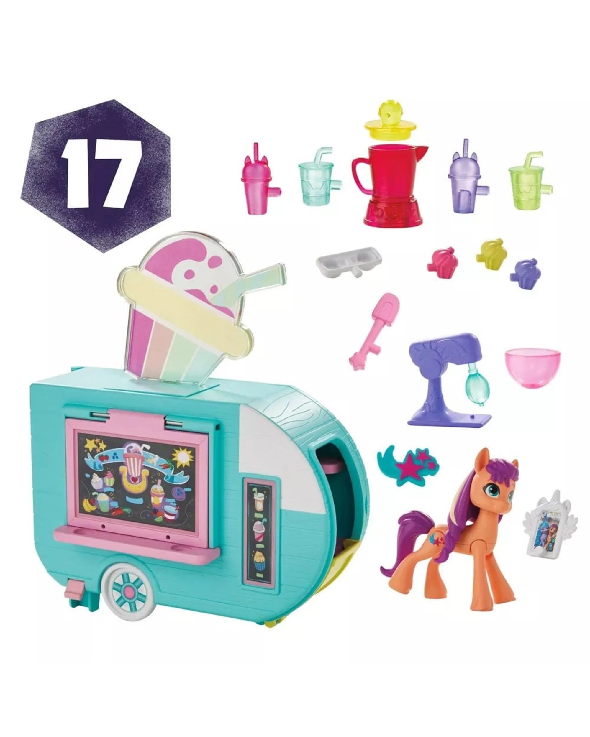 4 My Little Pony Sunny Starscout Smoothie Truck Action Figure Set, 4 of 7