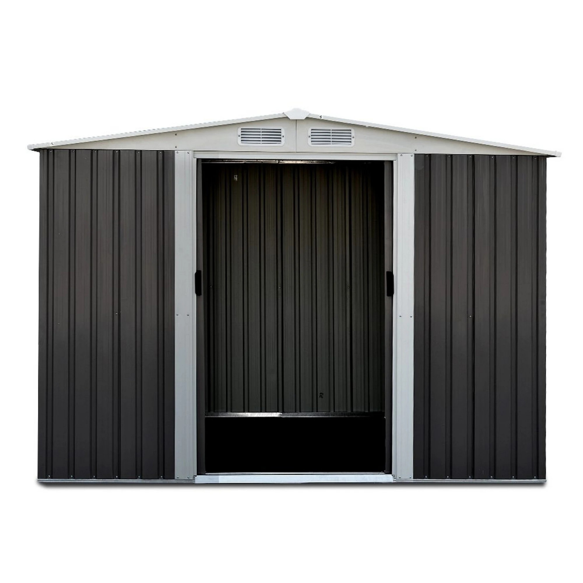 4 Giantz Garden Shed Sheds Outdoor Storage Workshop Metal Shelter Sliding Door - Grey, 4 of 8