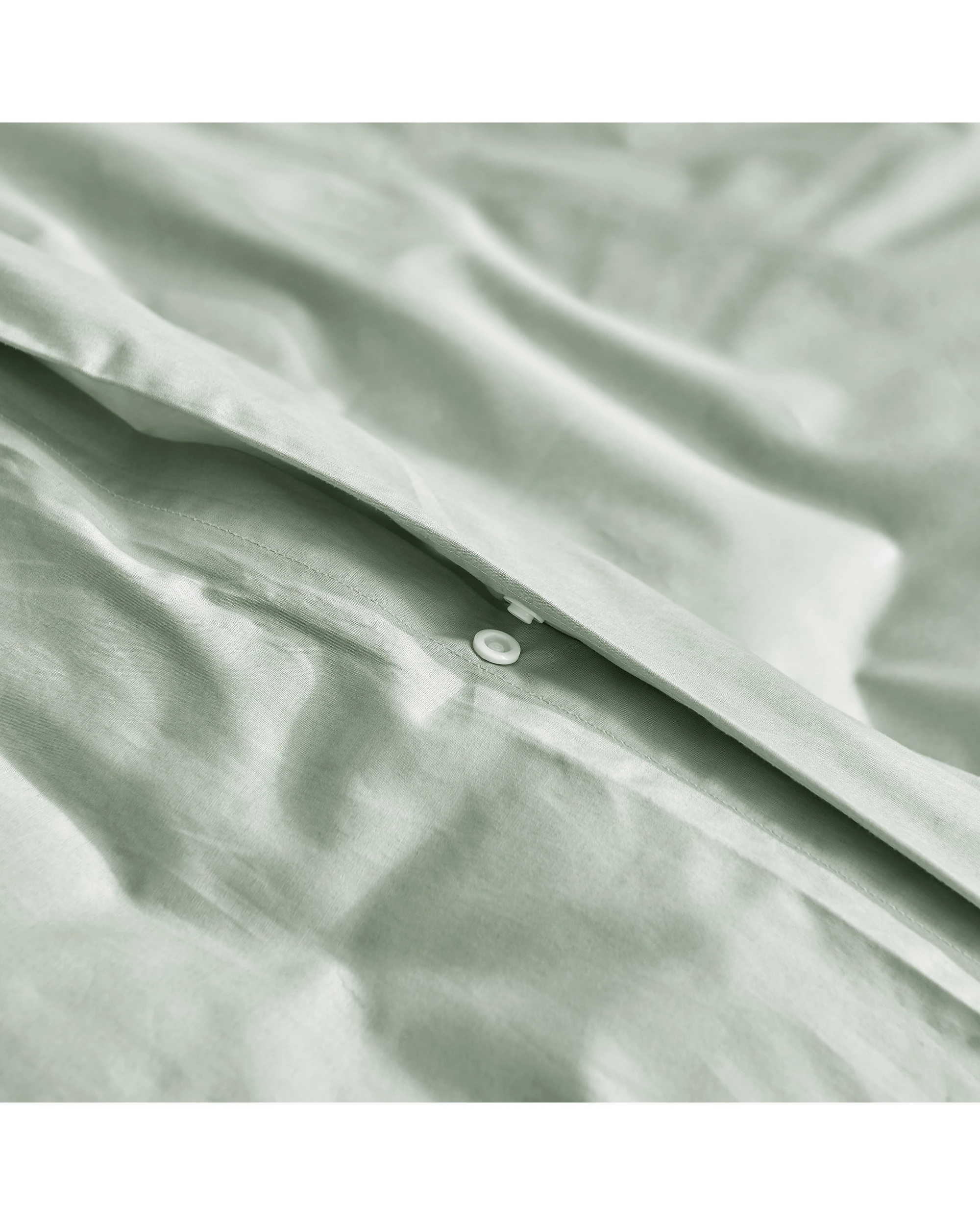 3 Dreamaker 300TC Cotton Percale Quilt Cover Set - Queen Bed - Sage, 3 of 7