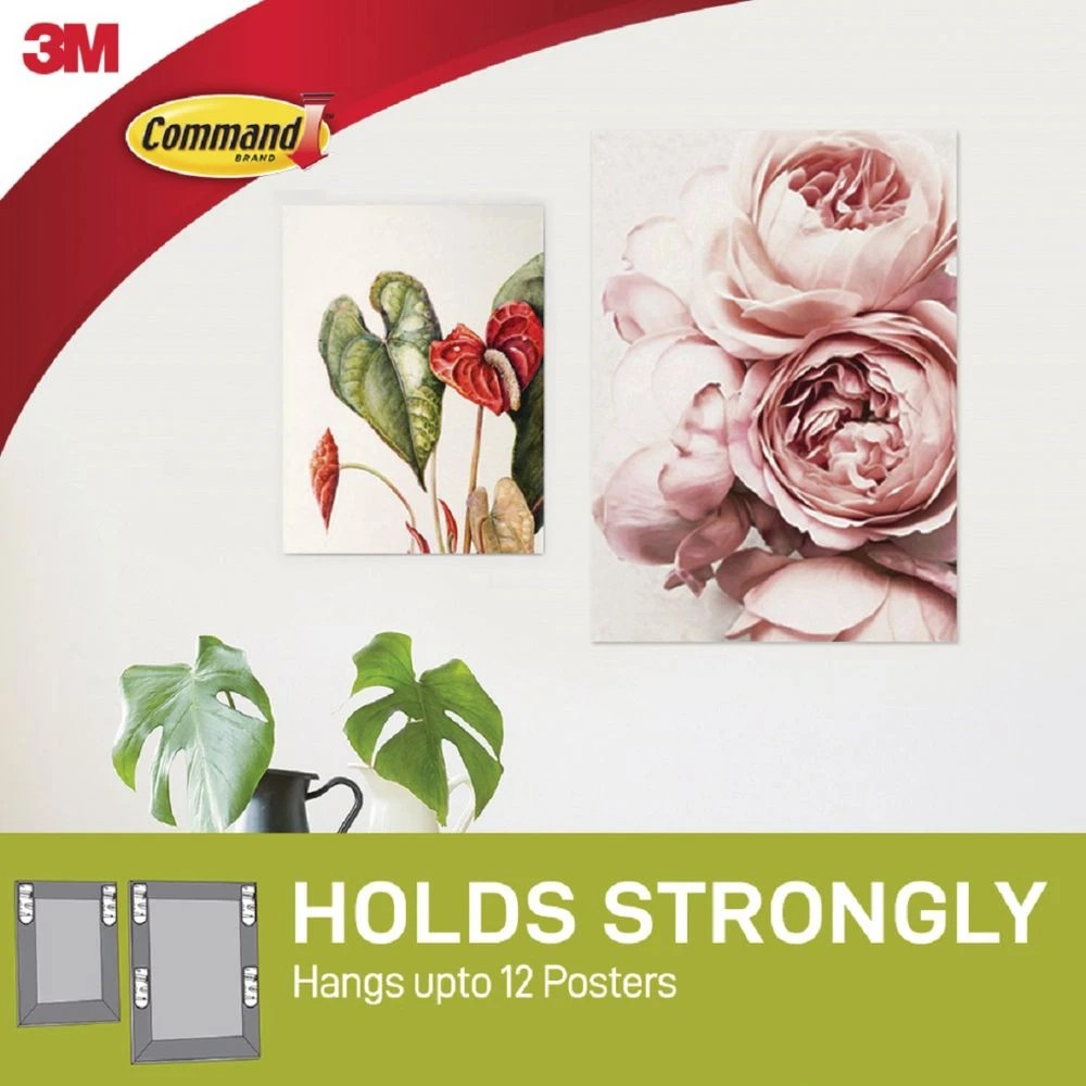 3 3M Command Poster Mounting Strips 12 Pack, 3 of 7