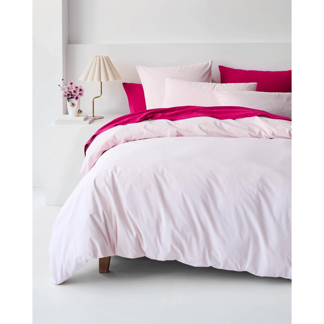 2 Arlo Cotton Stonewash Quilt Cover Set - Pink, 2 of 6