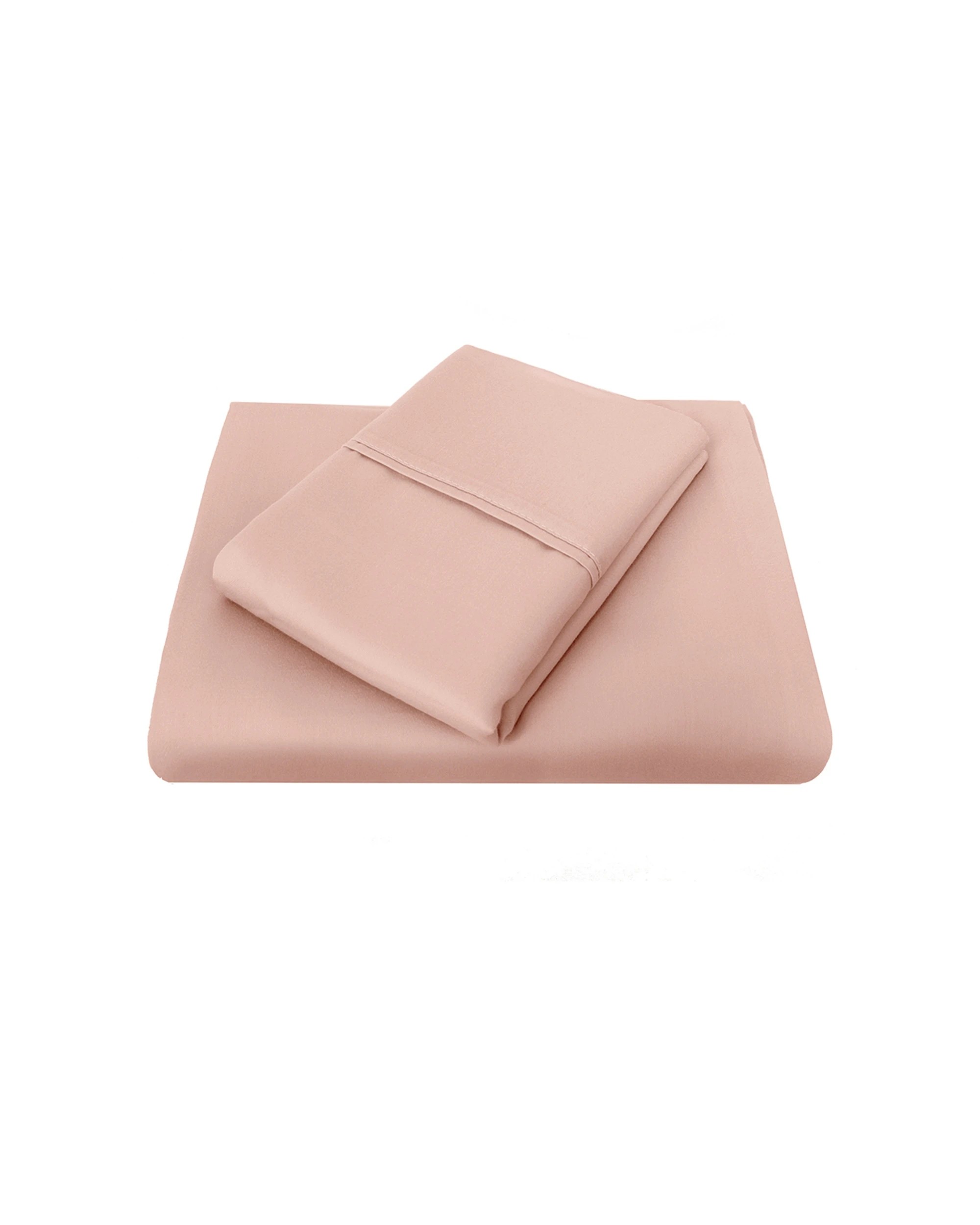 1 Bambury Sheet Set Blush Home Bedding 1000TC - King Bed - Pink, 1 of 1