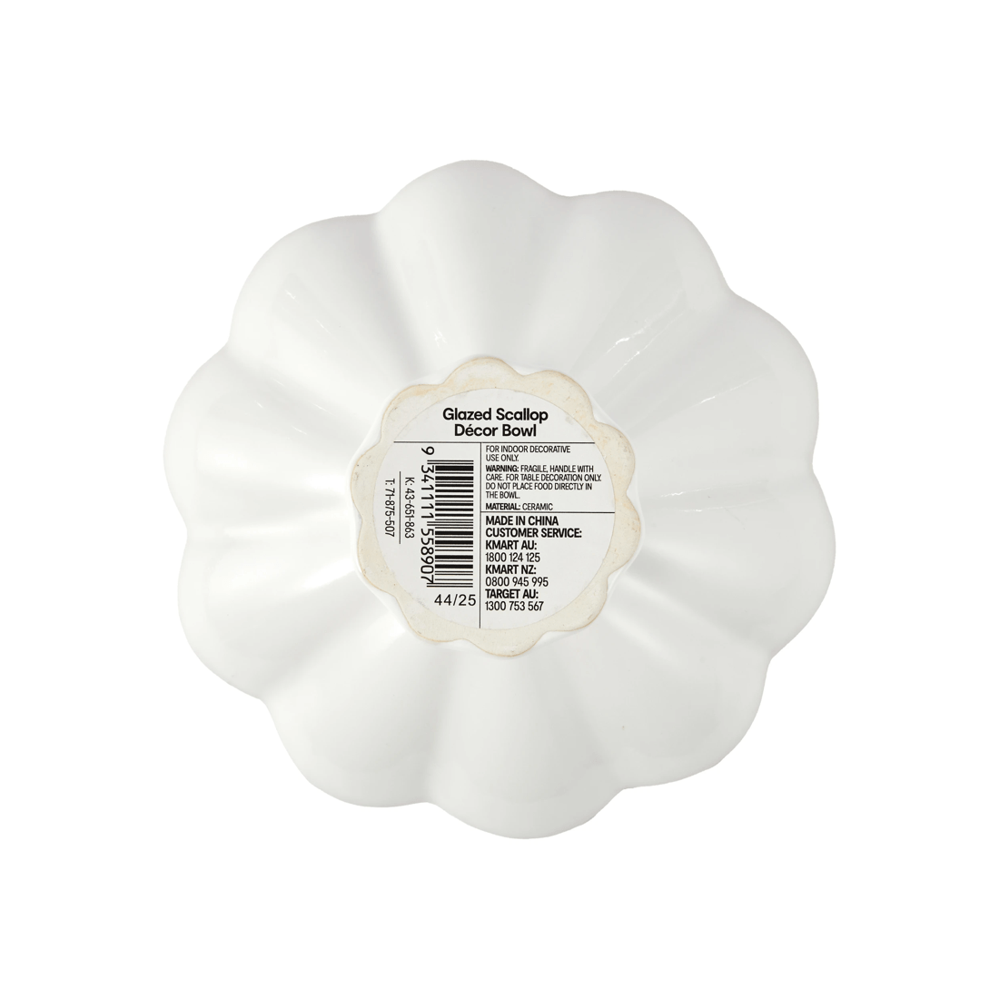 6 Glazed Scallop Decor Bowl, 6 of 6