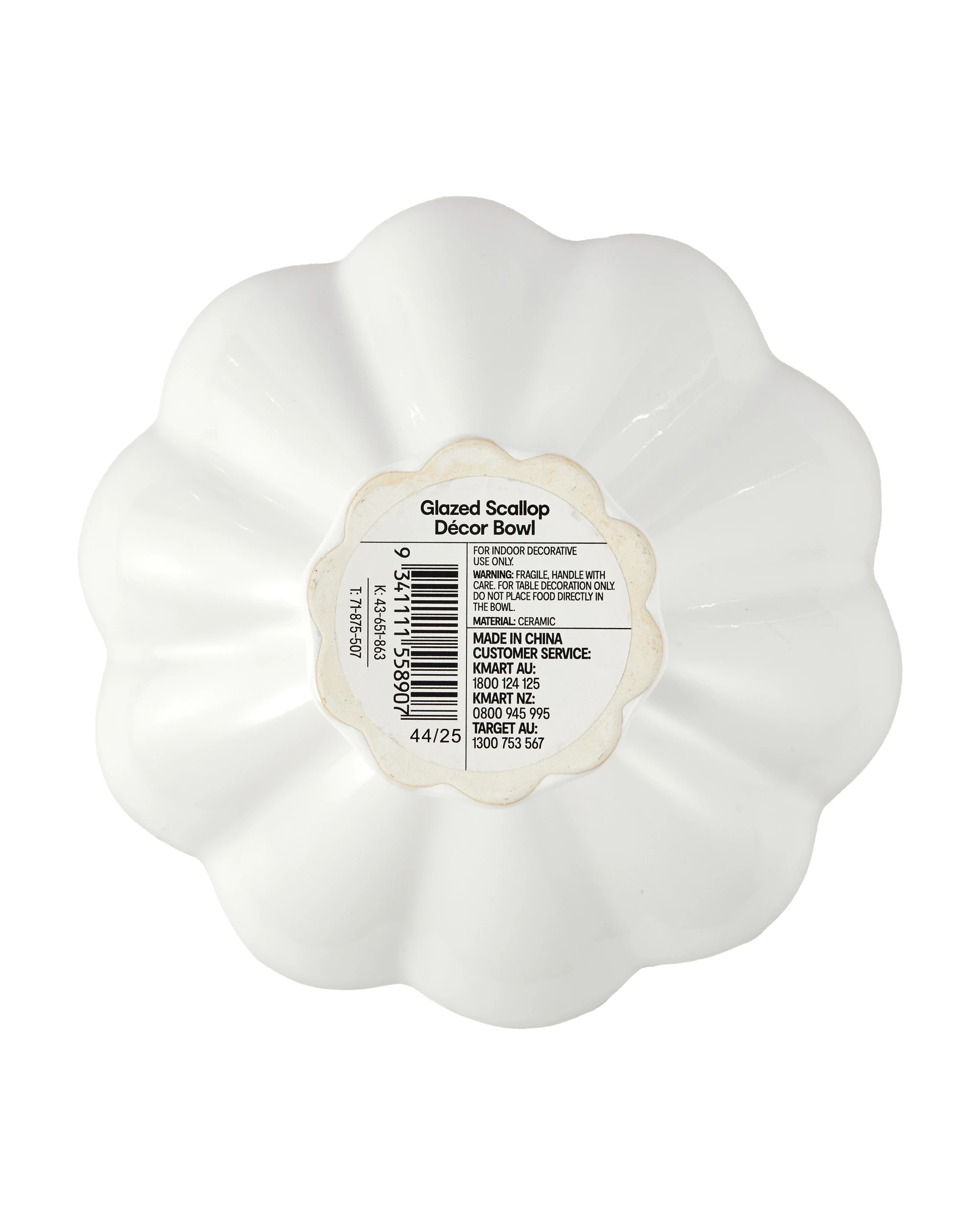 6 Glazed Scallop Decor Bowl, 6 of 6