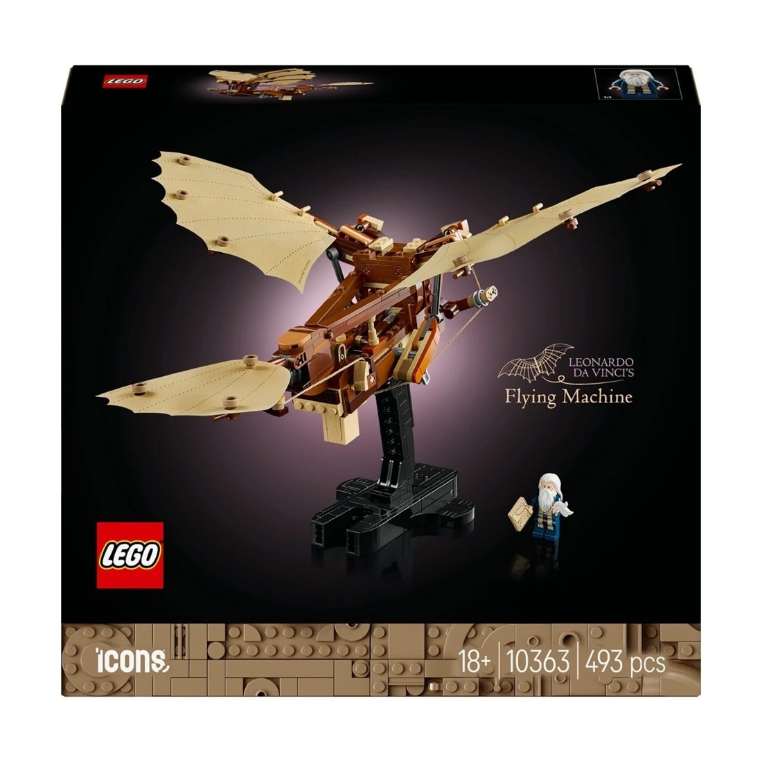 1 LEGO Icons Leonardo da Vinci's Flying Machine 10363, 1 of 10