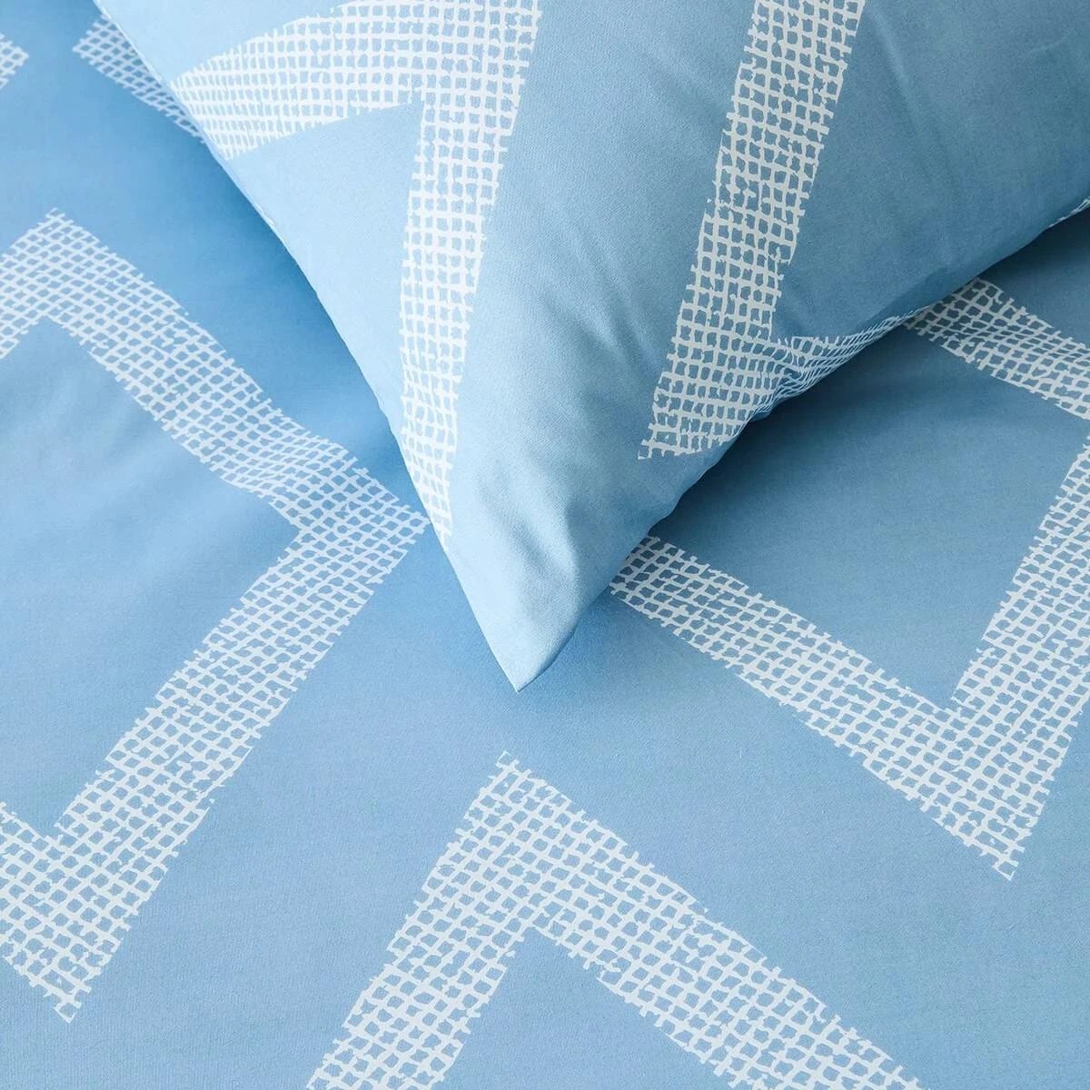 1 Jude Quilt Cover Set - Queen Bed, Blue, 1 of 6