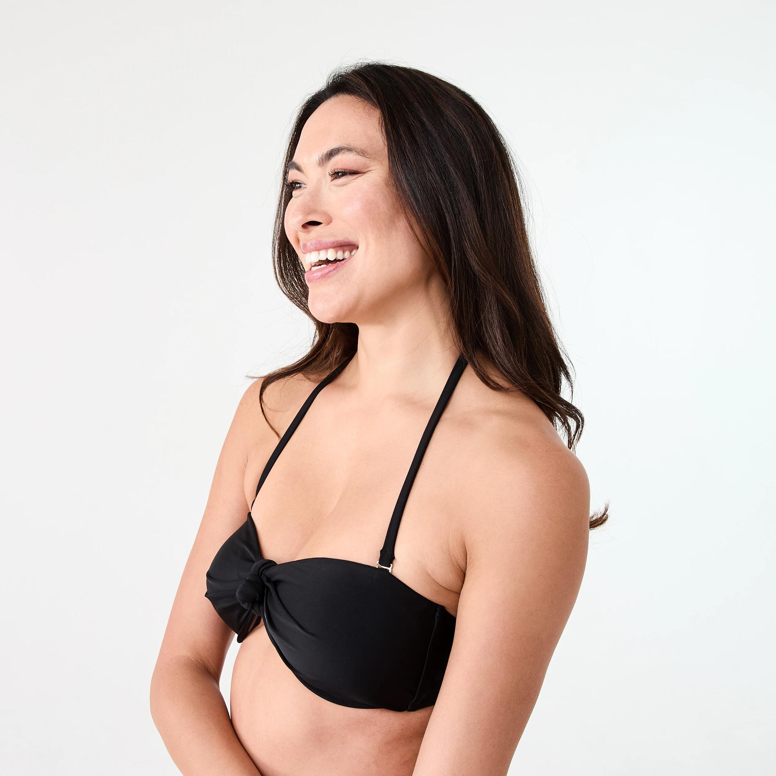3 Bandeau Bikini Top Black, 3 of 9