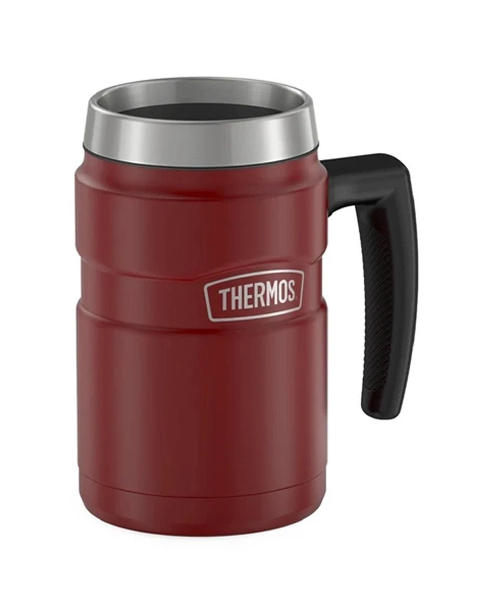 2 Thermos 470Ml Stainless King Stainless Steel Vacuum Insulated Camping Mug - Red, 2 of 3