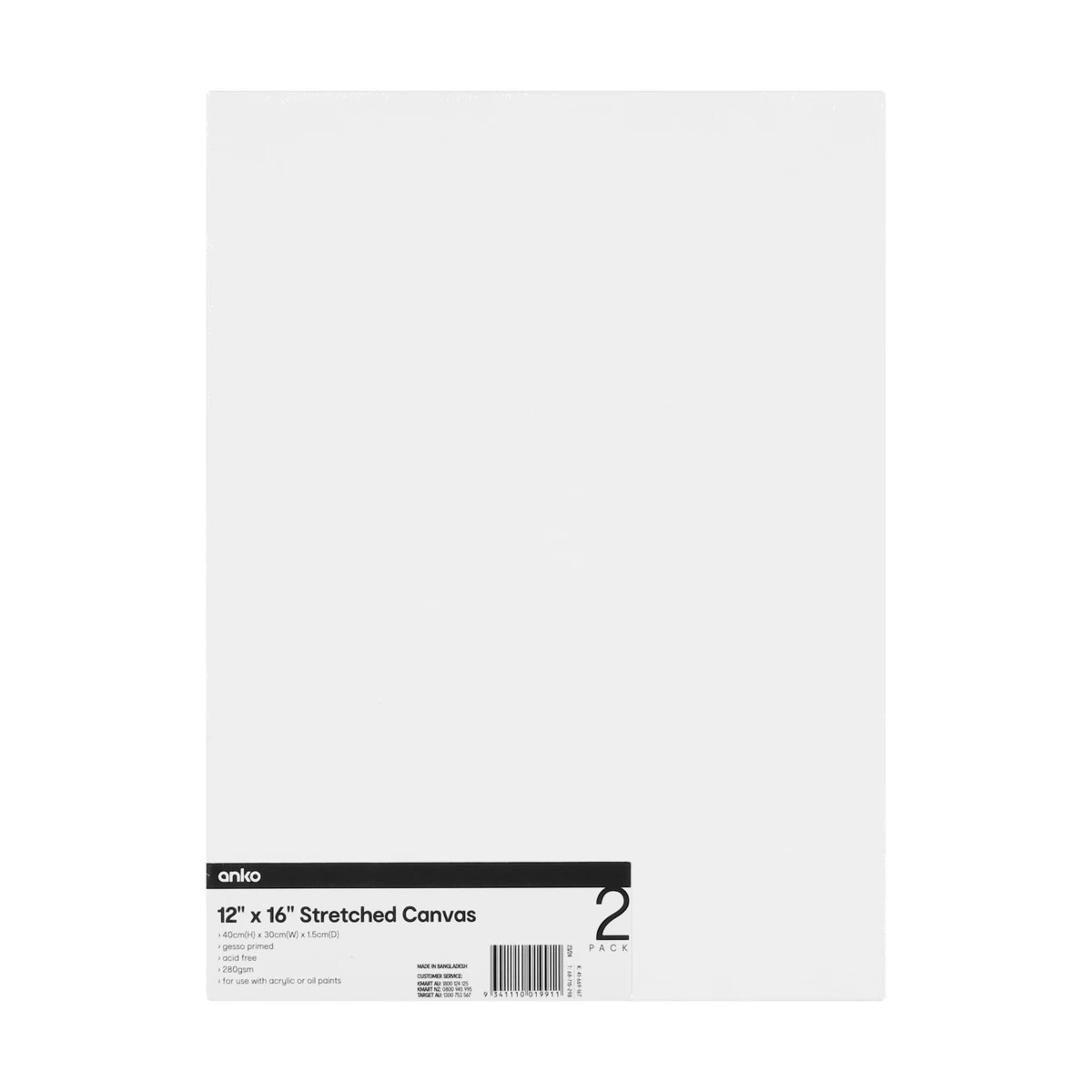 1 12in. x 16in. Stretch Canvas - 2 Pack, 1 of 8