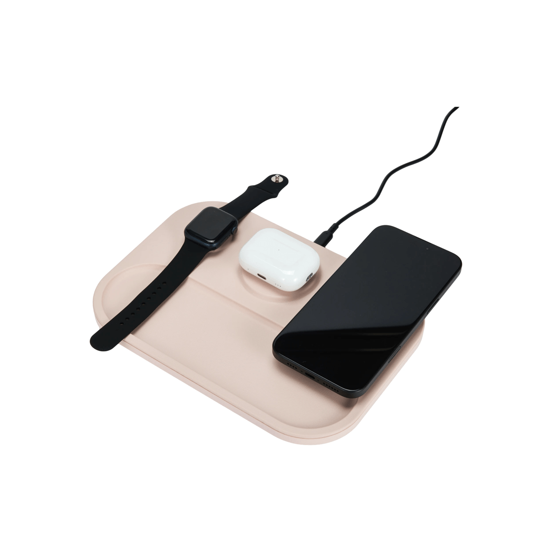 7 3-in-1 Wireless Charger Tray - Beige, 7 of 9