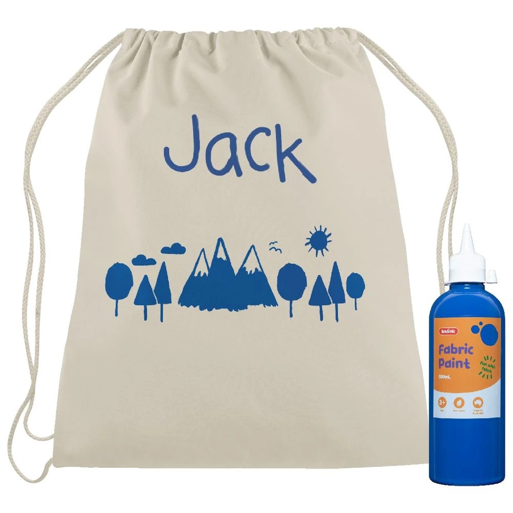 3 Kadink Fabric Paint 500mL Blue, 3 of 3