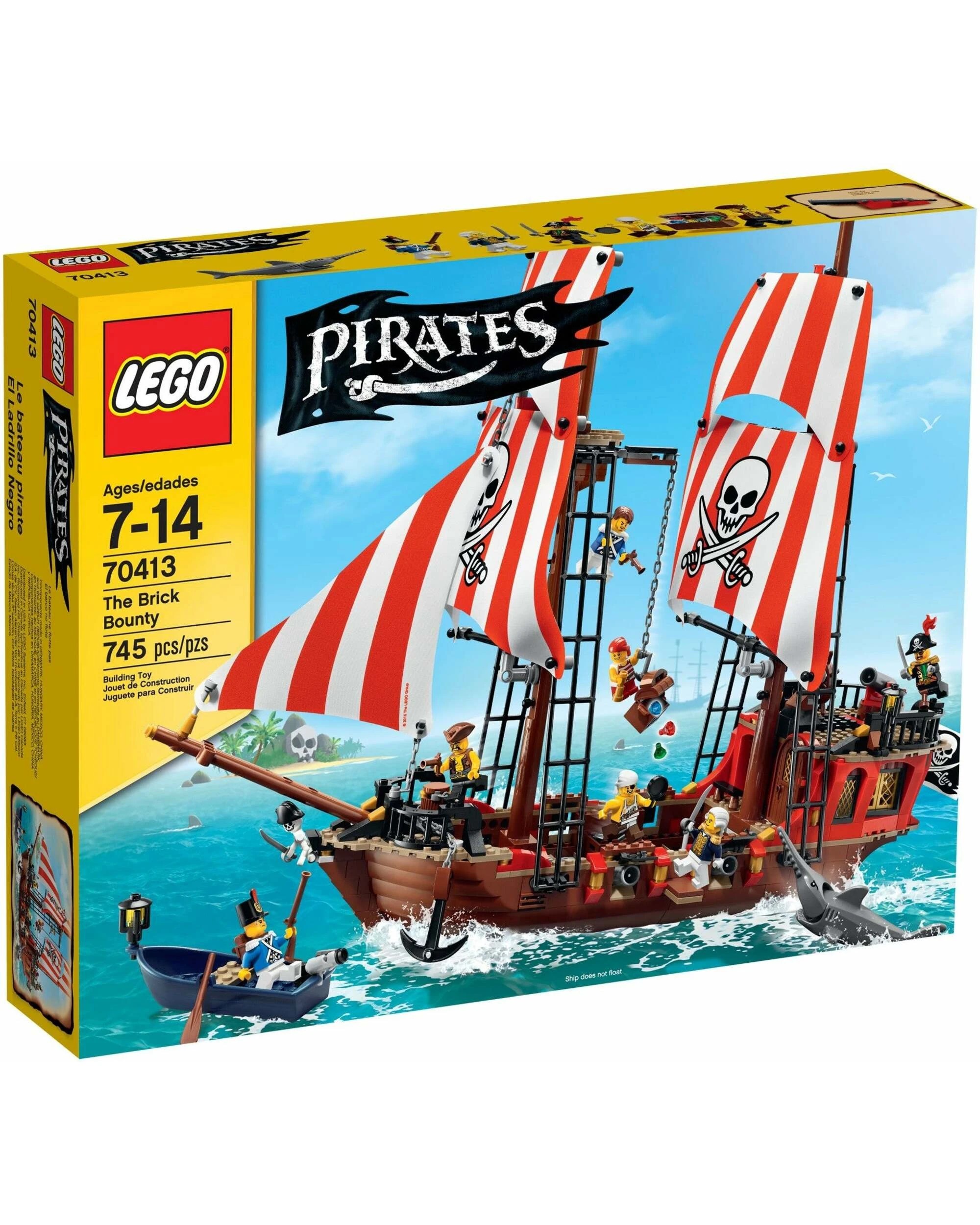 1 LEGO 70413 Brick Bounty Pirate Ship Set, 1 of 3