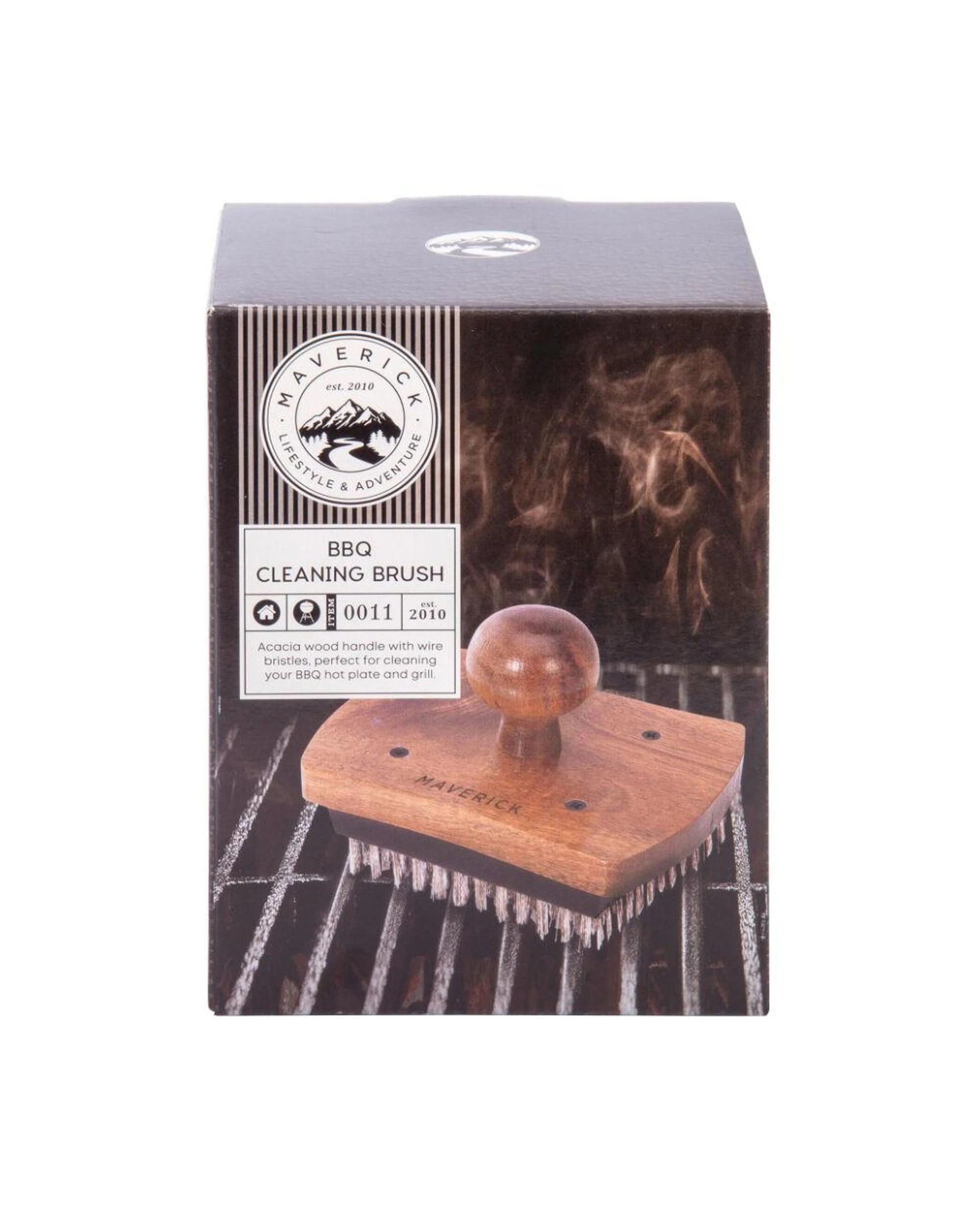 1 Maverick BBQ Cleaning Brush Natural  13 x 10 x 9cm, 1 of 4