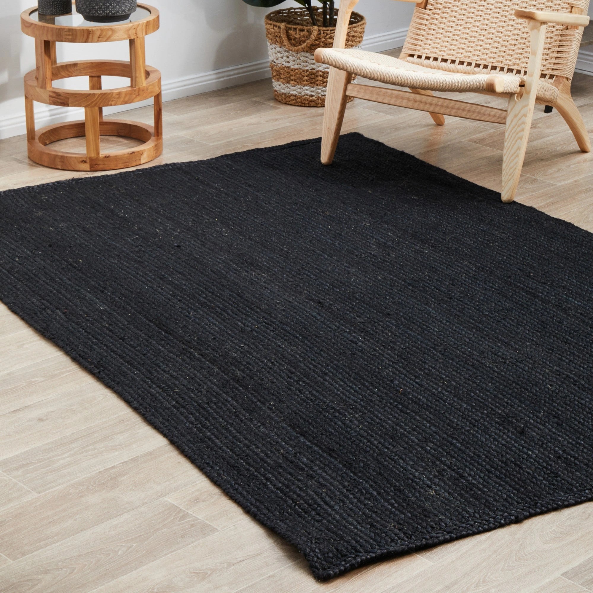 3 Common Ground Rugs Shoreline Black 400x300cm - Extra Extra Large Jute Rug - Black, 3 of 10