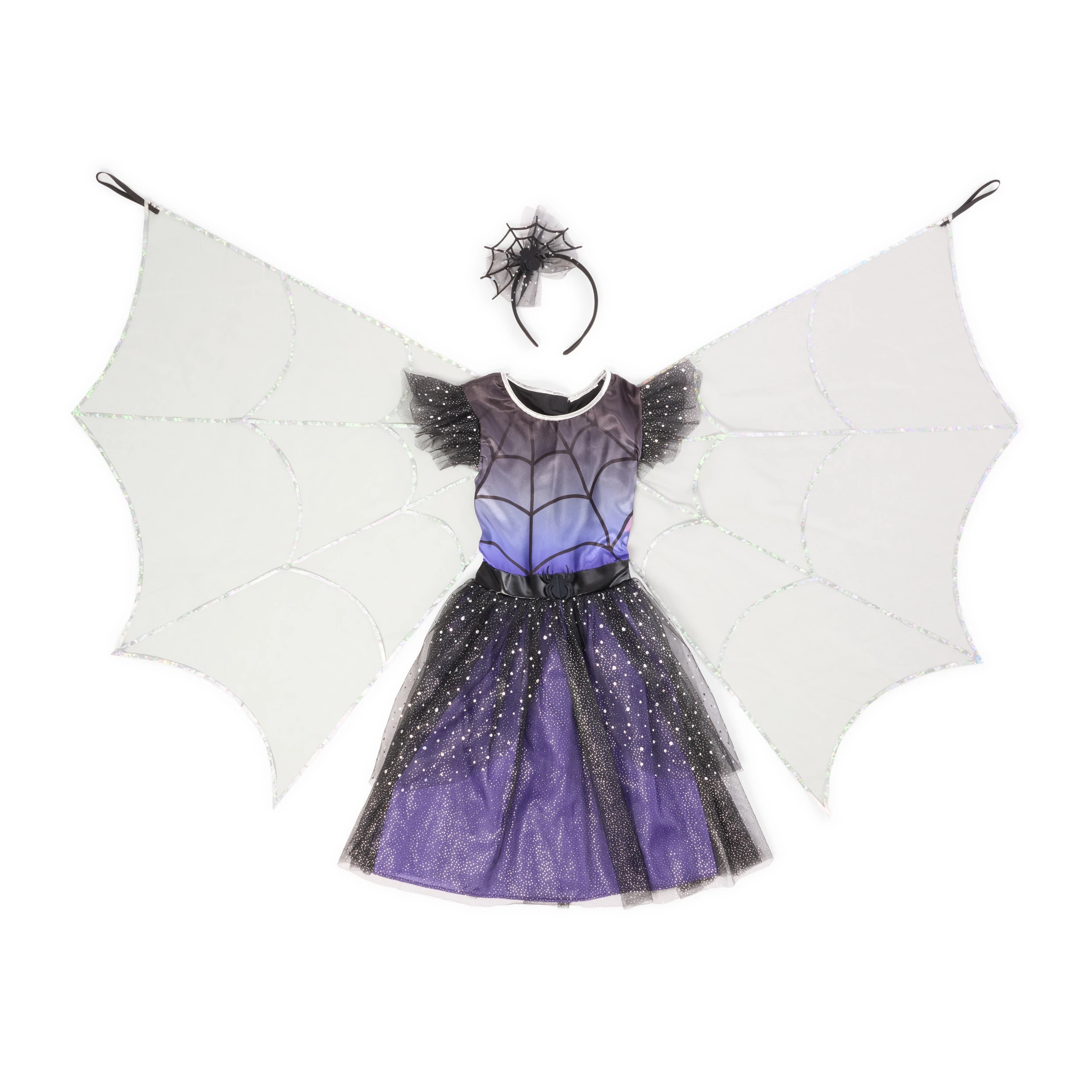9 2 Piece Winged Spider Witch Costume - Ages 6-8, 9 of 10