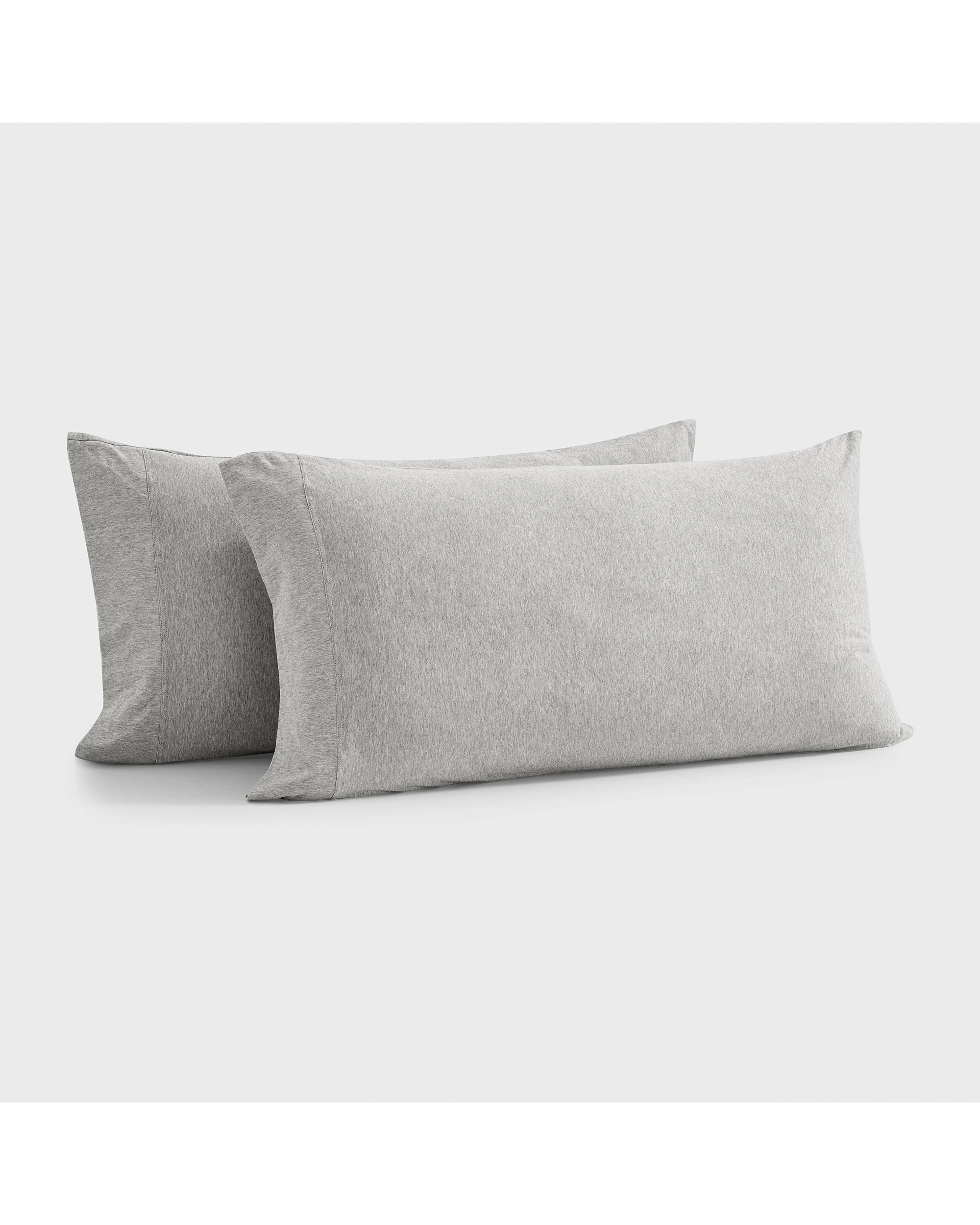 3 Dreamaker Jersey Luxe 100% Cotton King Pillowcase Twin Pack - Silver Grey, 3 of 5